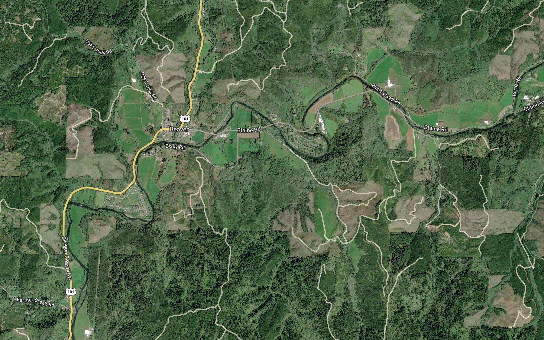 Satellite map of the Davidson Spring