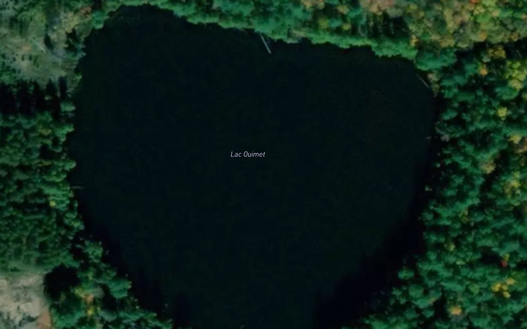 Satellite map of the Lac Ouimet