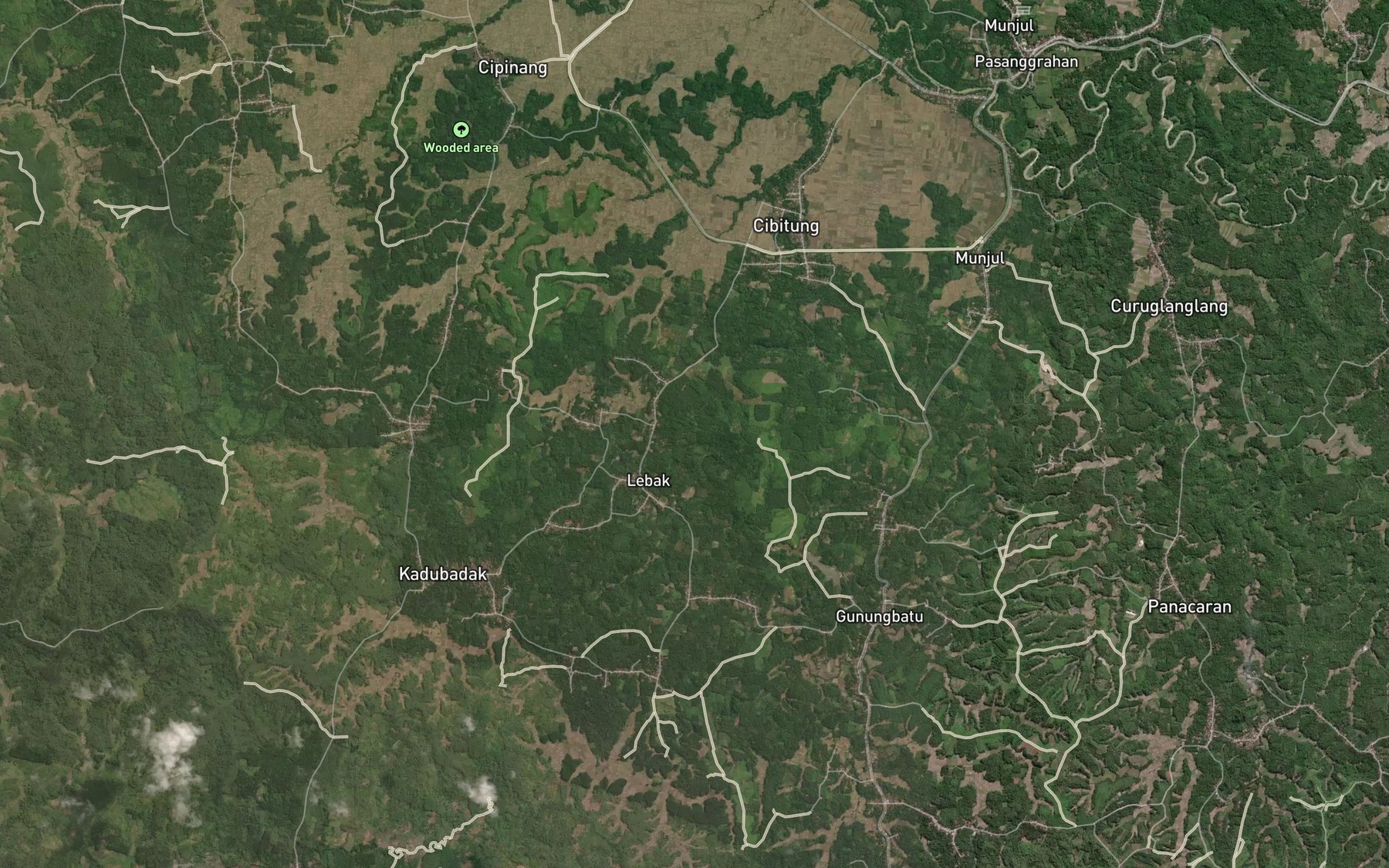 Satellite map of the Ci Kadukoneng