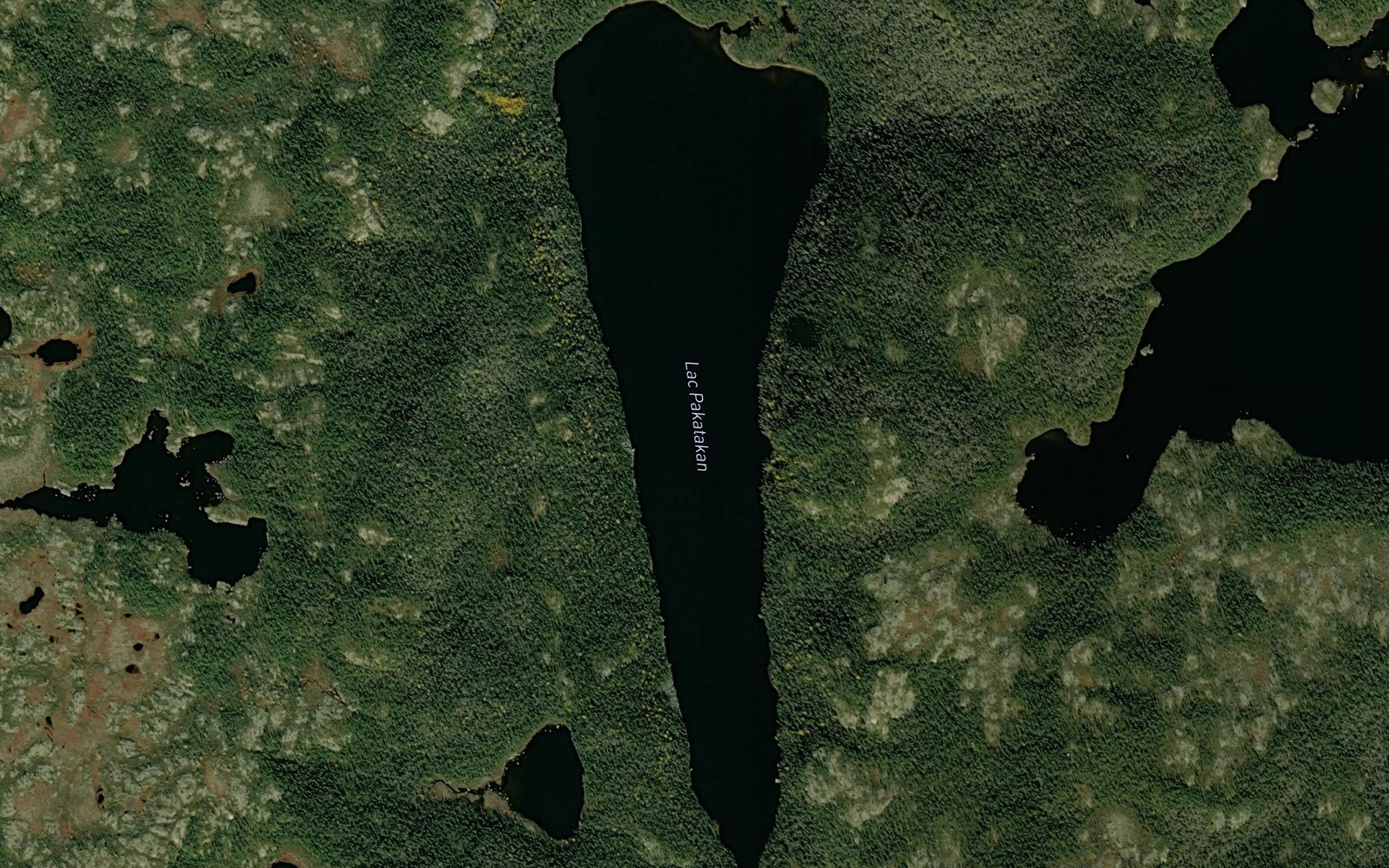 Satellite map of the Lac Pakatakan