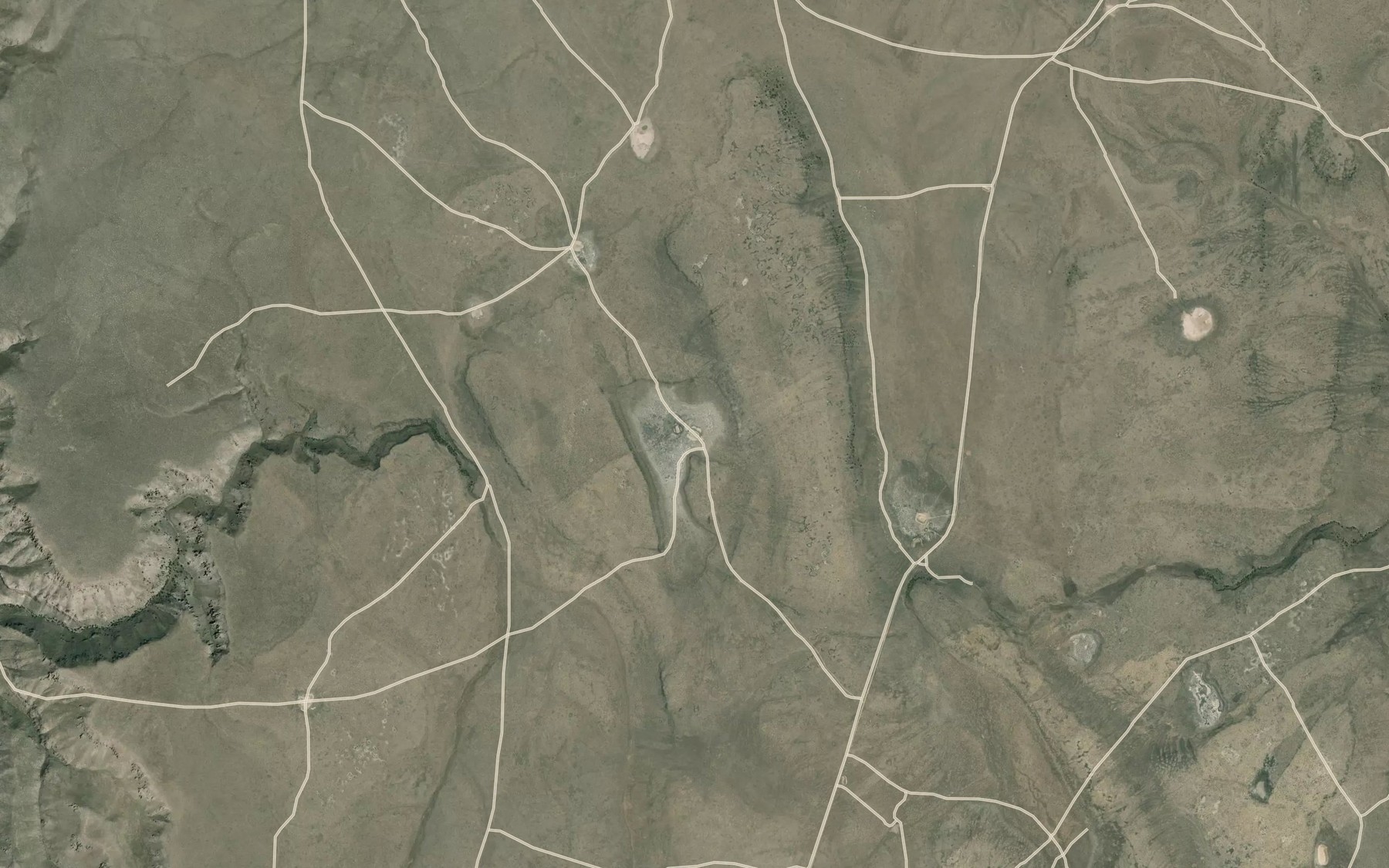 Satellite map of the Big Brushy Lake