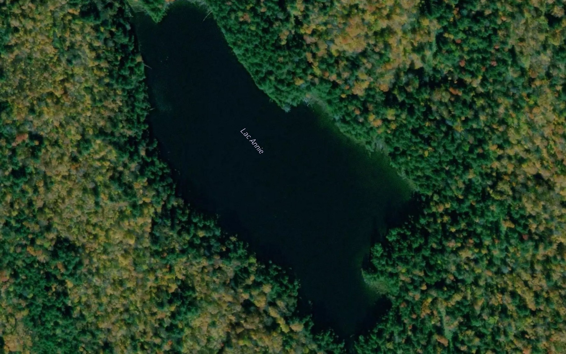 Satellite map of the Lac Annie