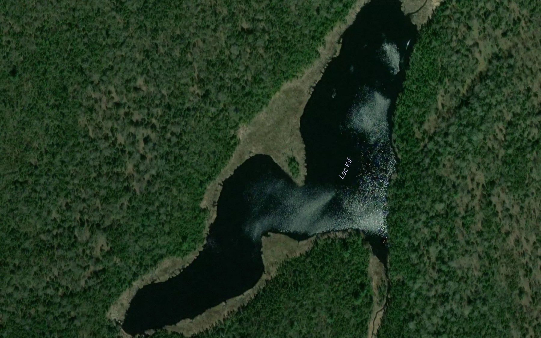 Satellite map of the Lac Kif