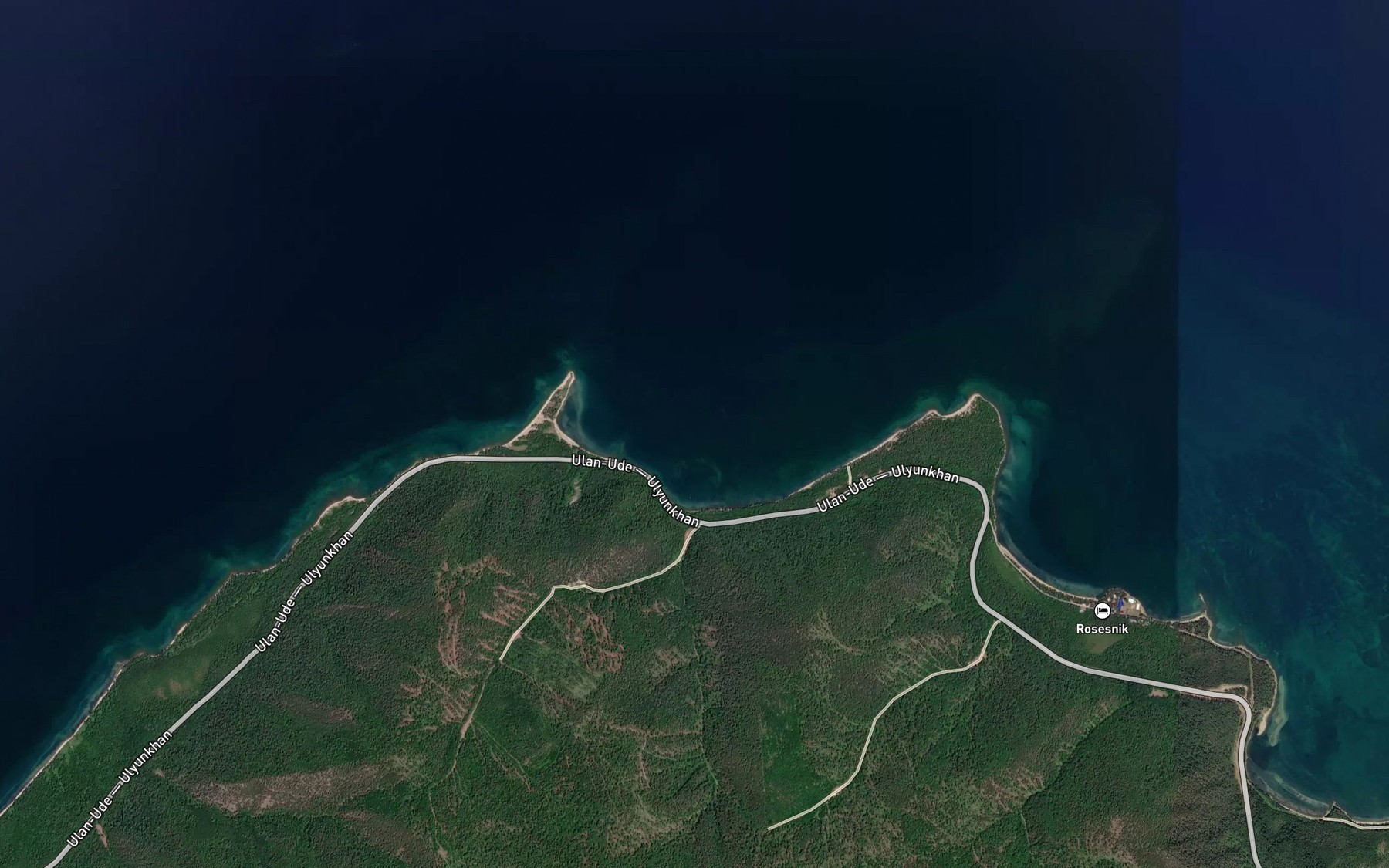 Satellite map of the Guba Krestovaya