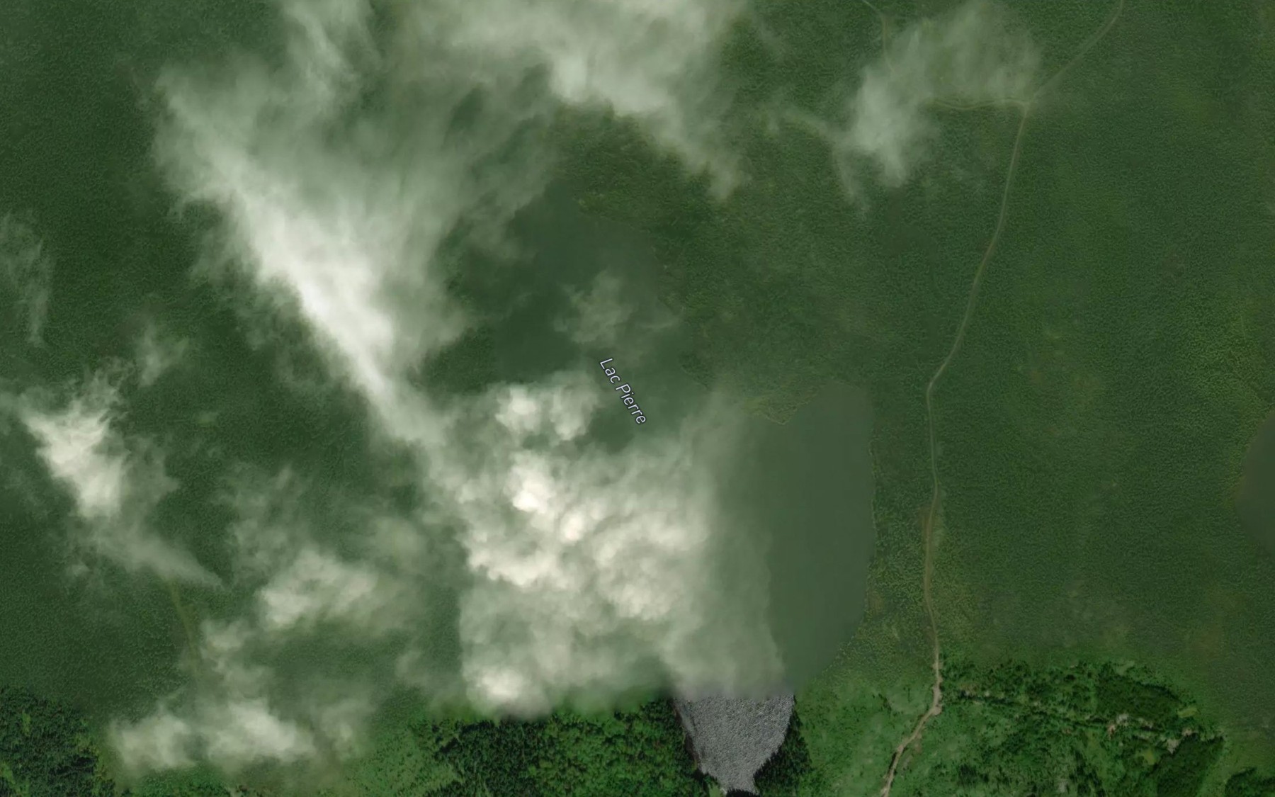 Satellite map of the Lac Pierre