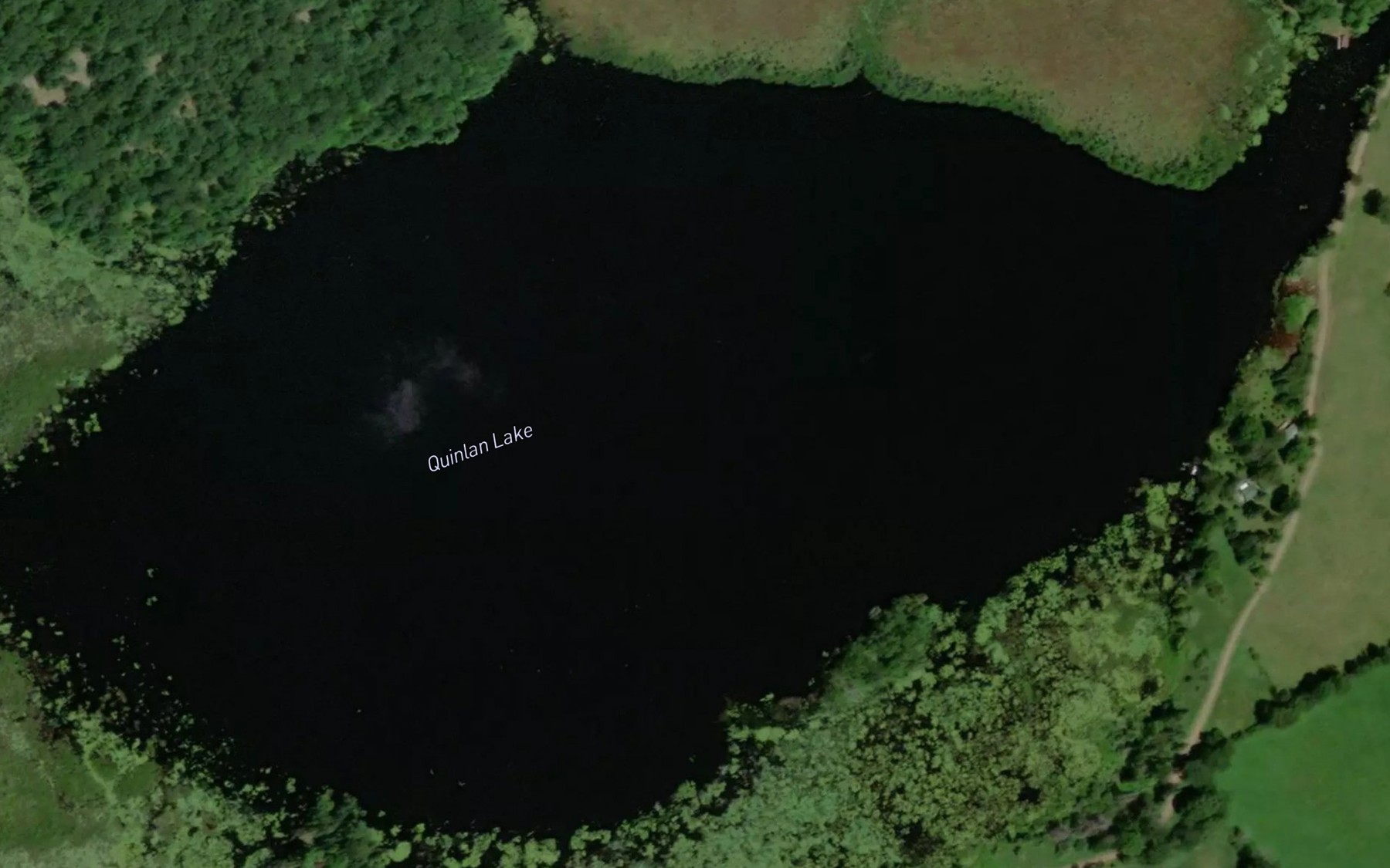 Satellite map of the Quinlan Lake