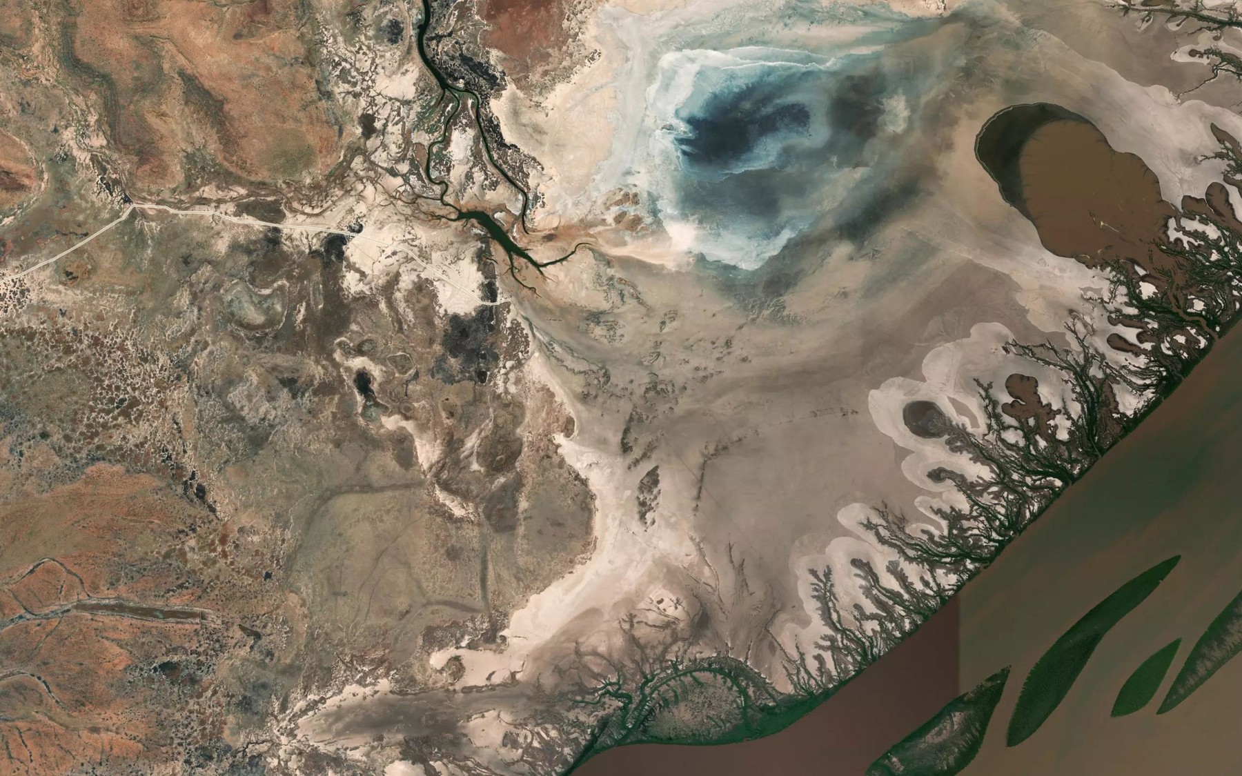 Satellite map of the Durack River