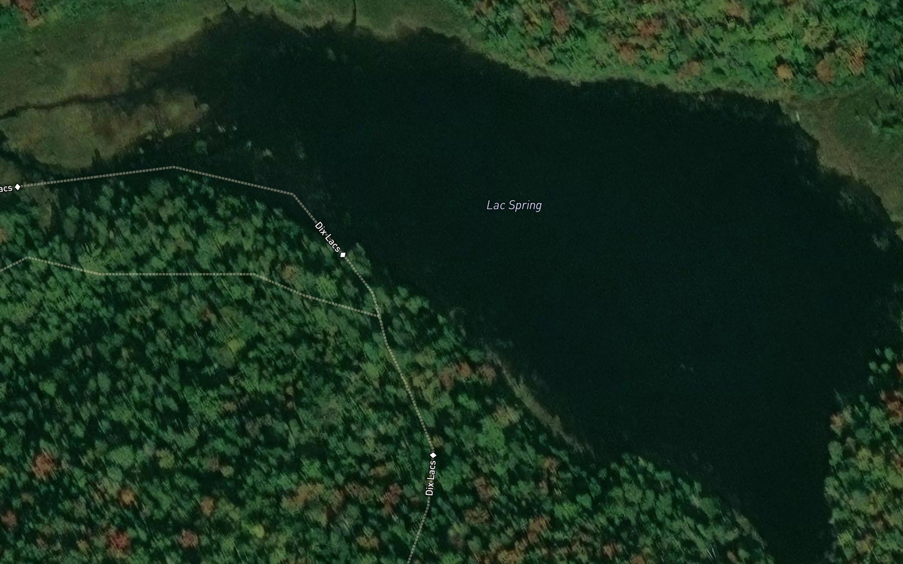 Satellite map of the Lac Spring
