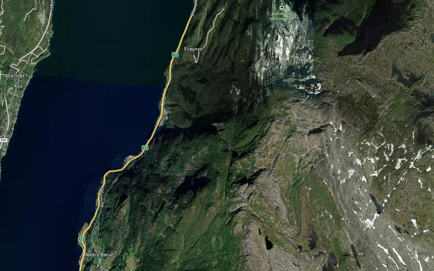 Satellite map of the Deildo