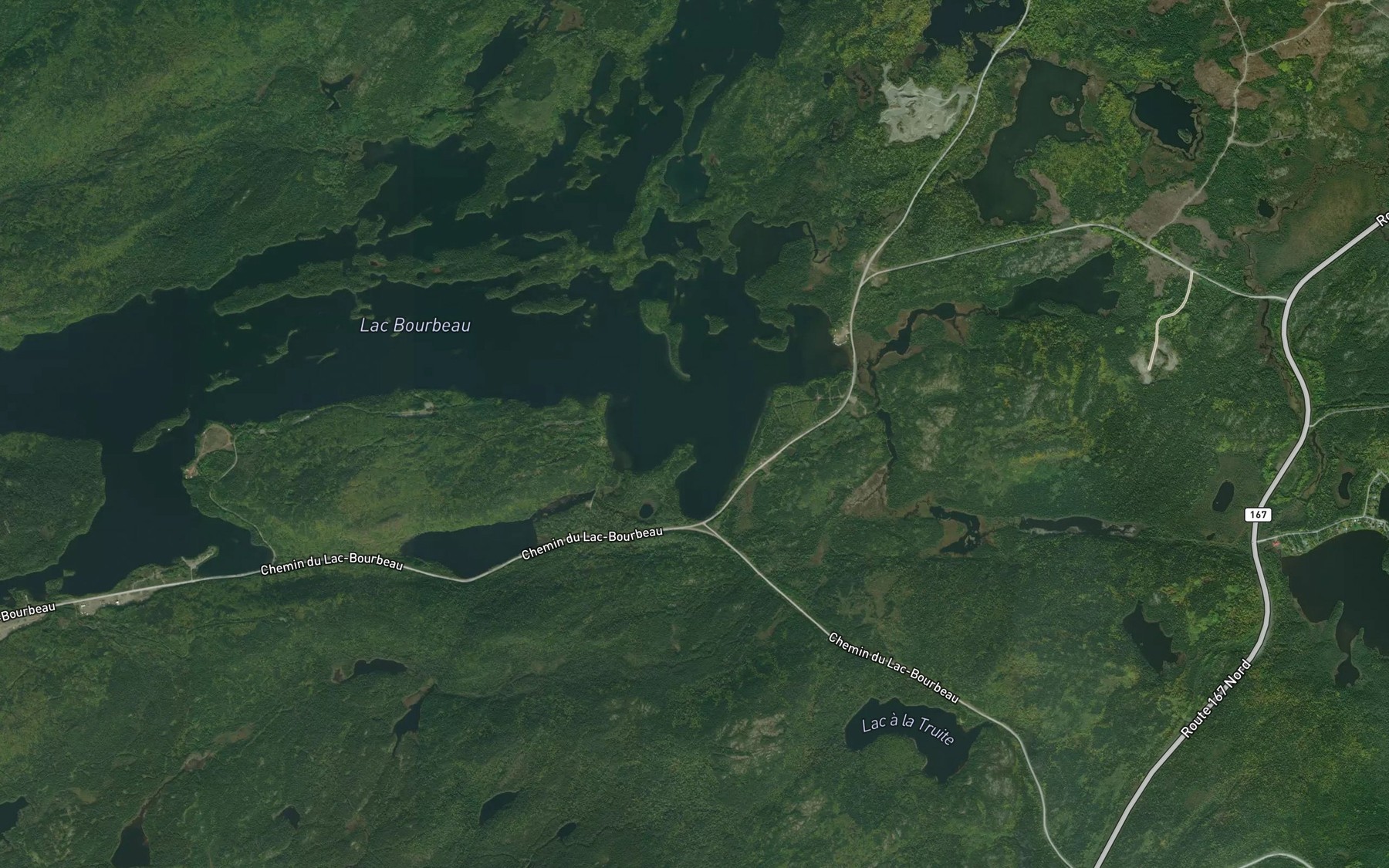 Satellite map of the Baie Sullivan