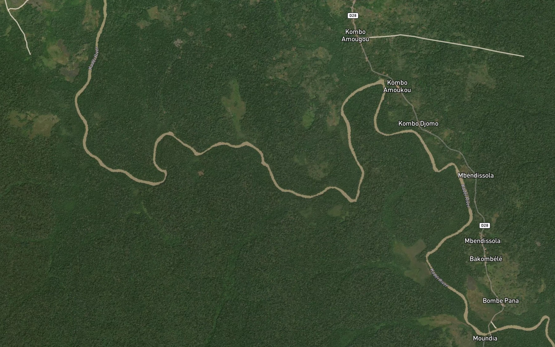 Satellite map of the Konyabeng