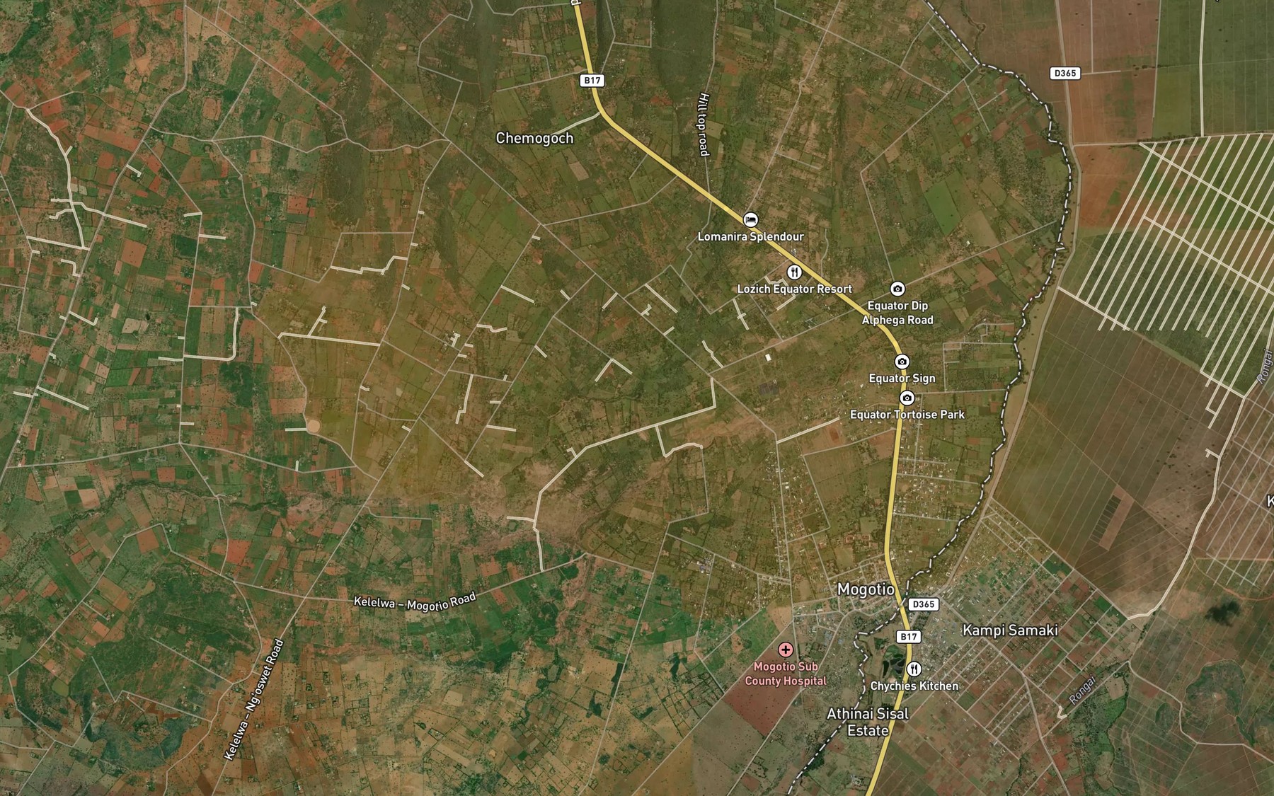 Satellite map of the Chemagel