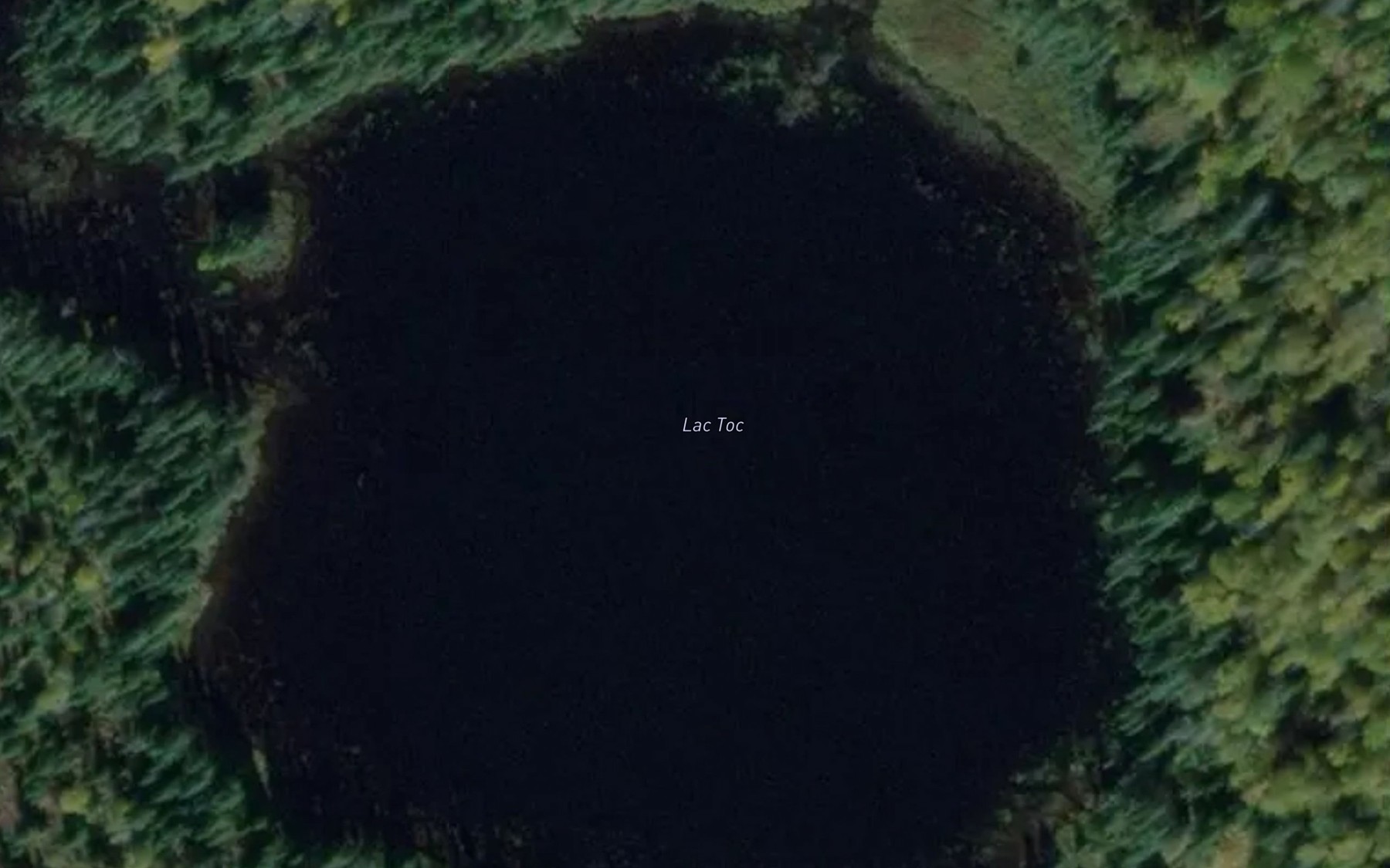 Satellite map of the Lac Toc