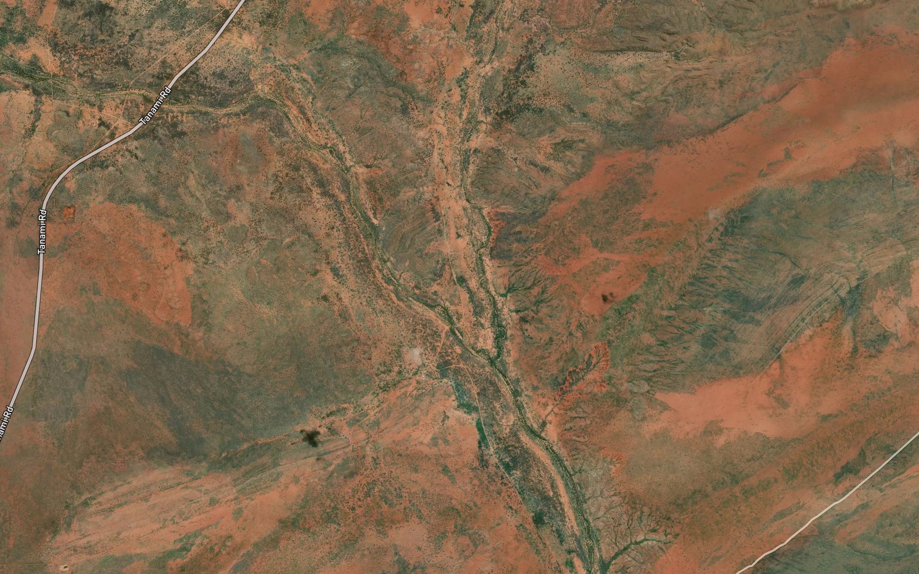 Satellite map of the East Branch Wolf Creek