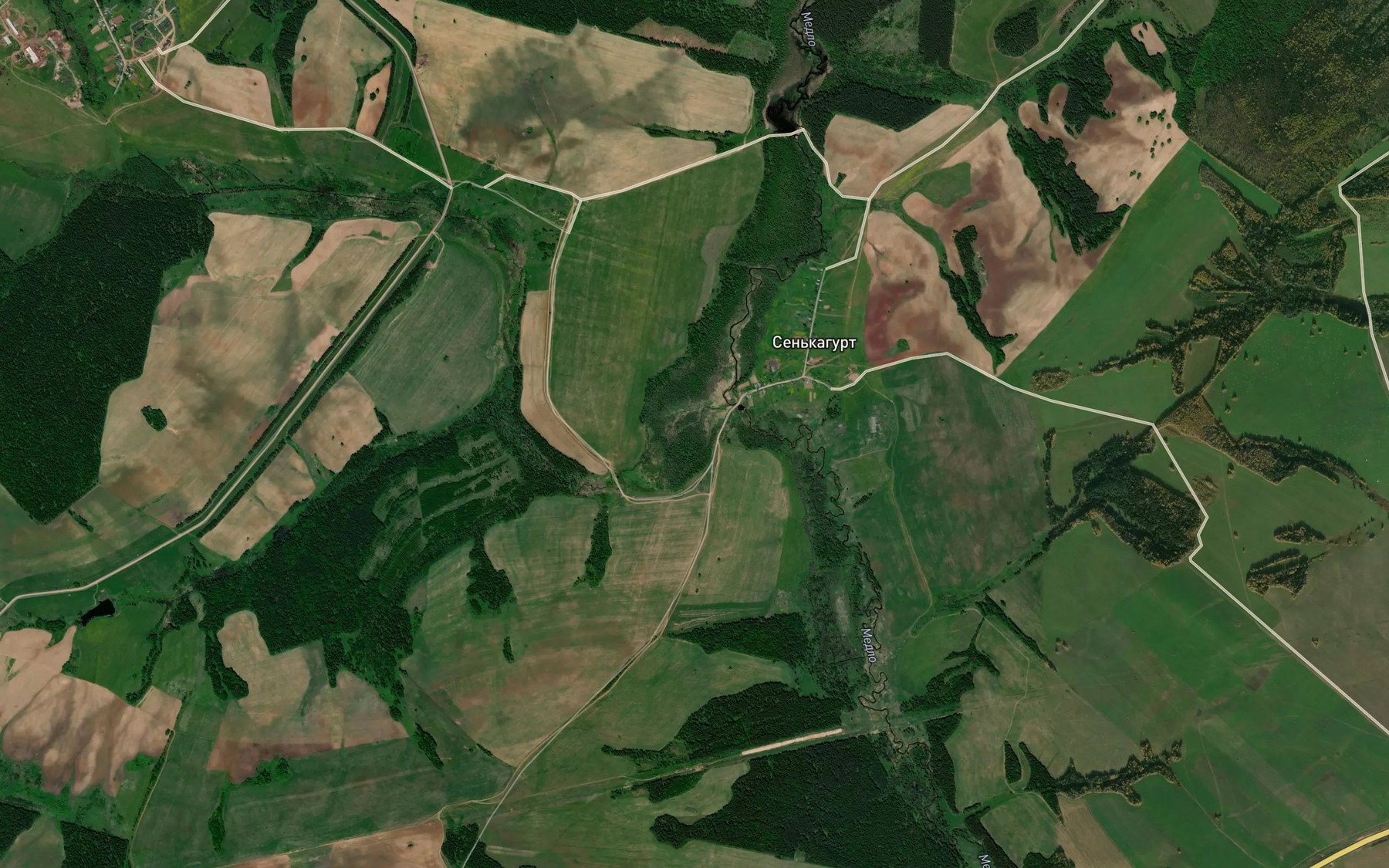 Satellite map of the Turnes