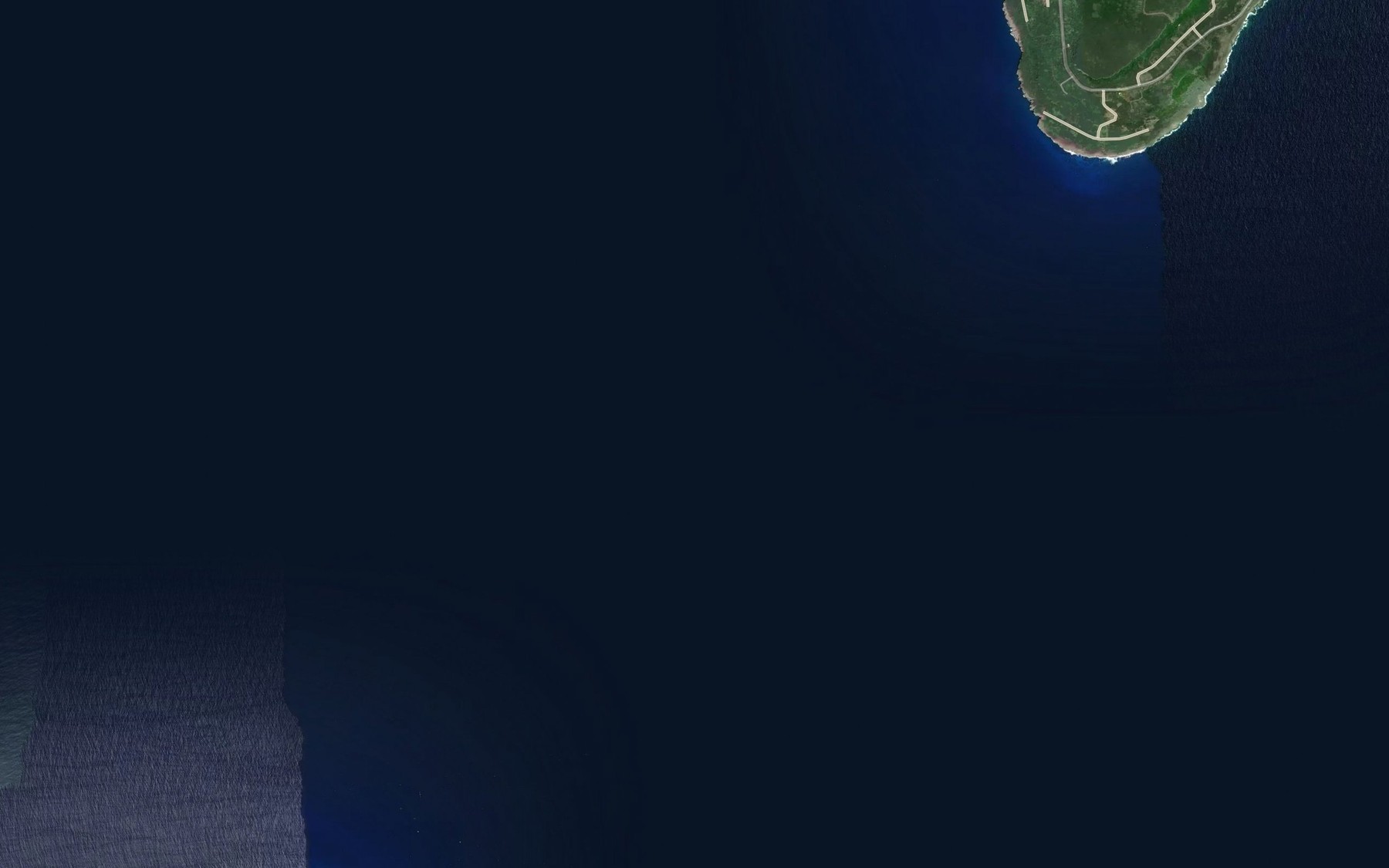 Satellite map of the Tinian Channel