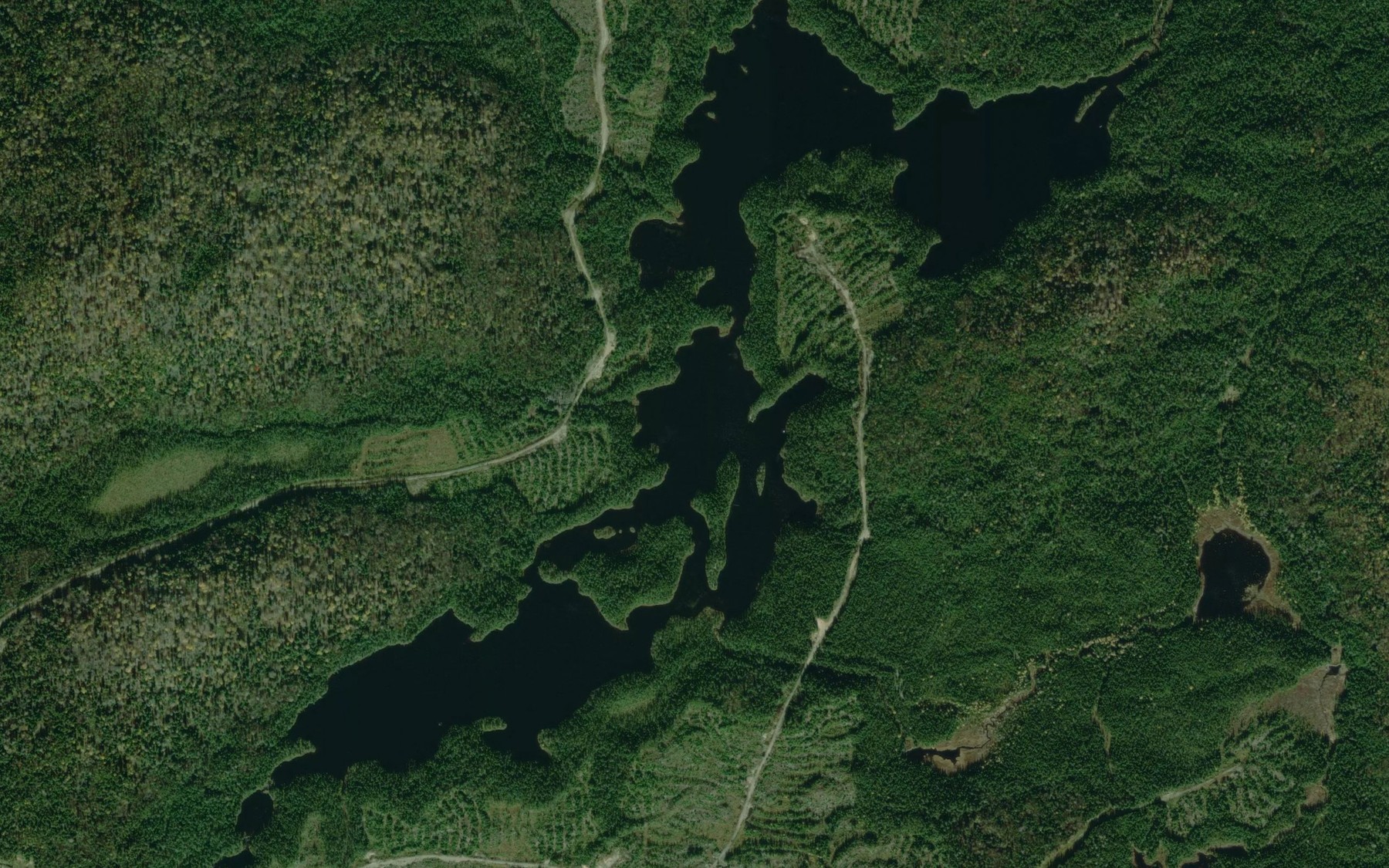 Satellite map of the Lac Learmont