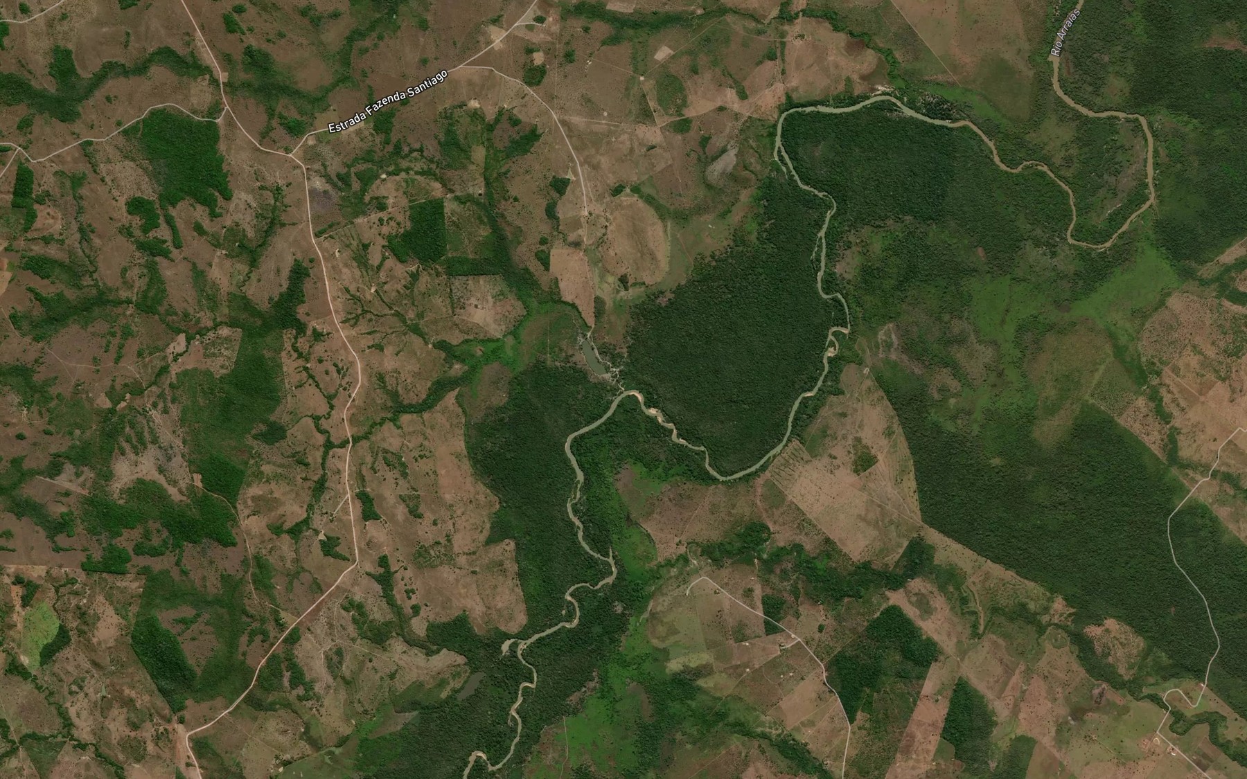 Satellite map of the Corrego Jardim