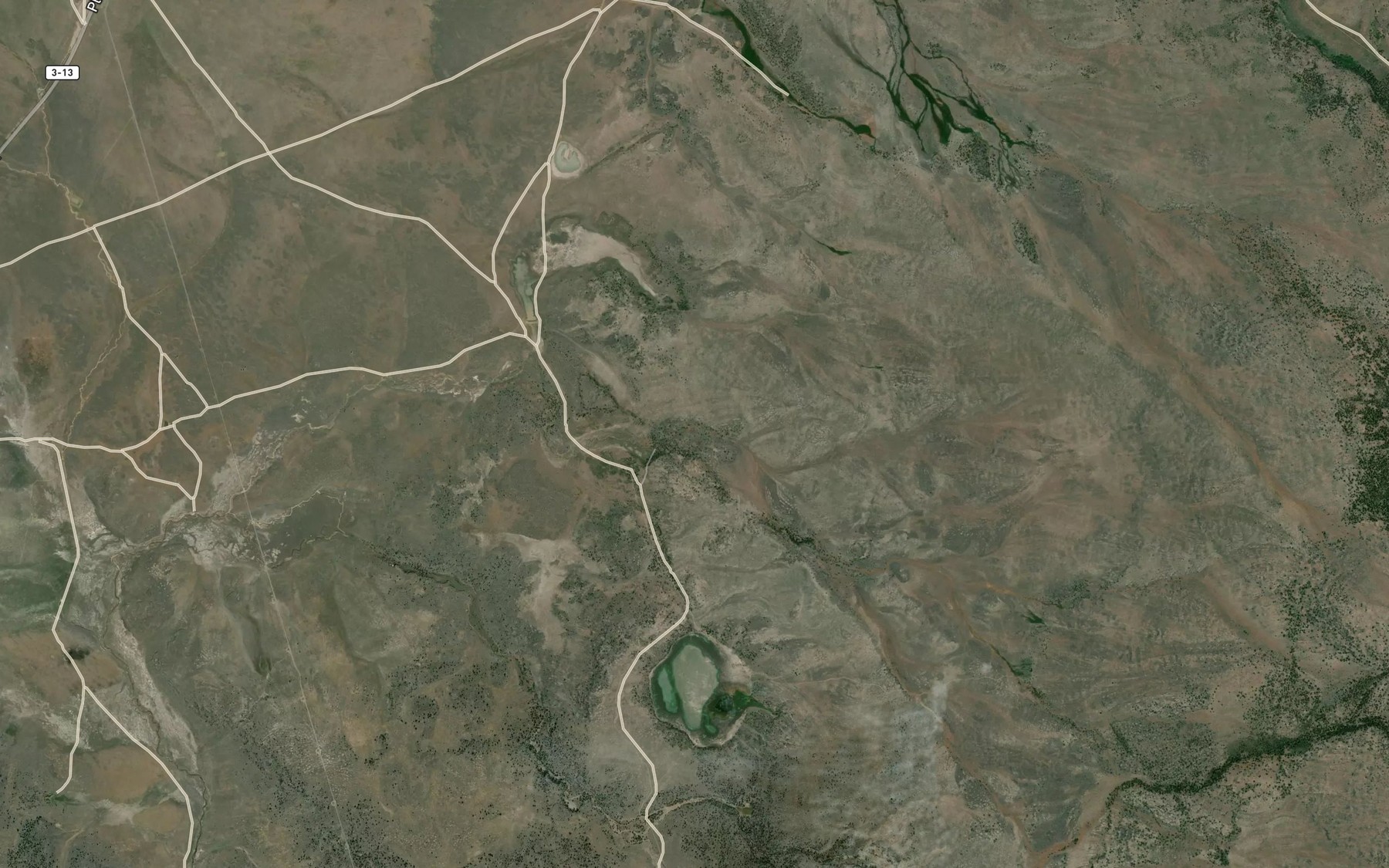 Satellite map of the Ballew Reservoir