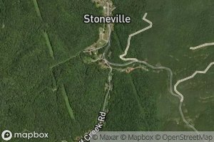 Satellite map of the Trace Fork
