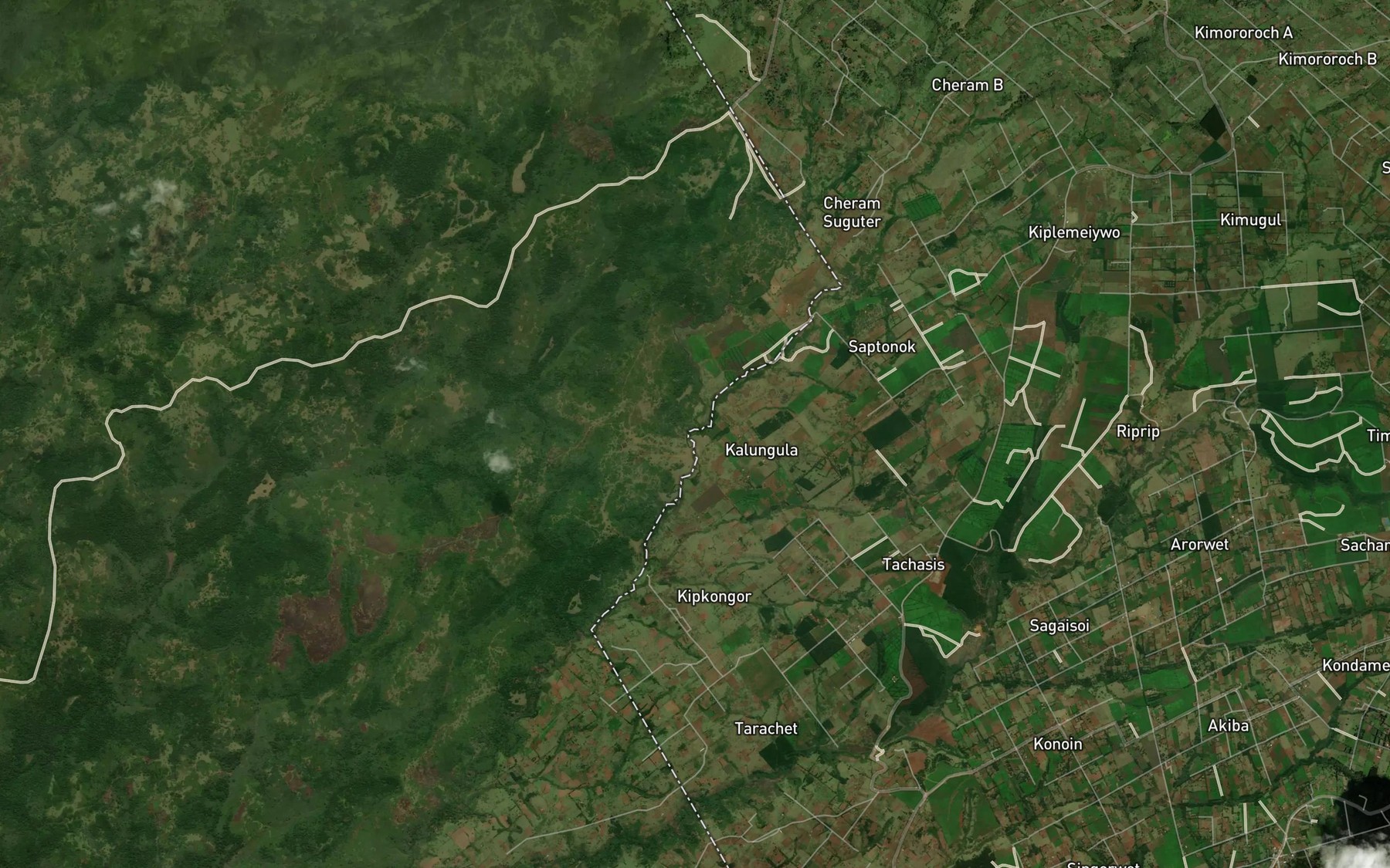 Satellite map of the Lalishwoi