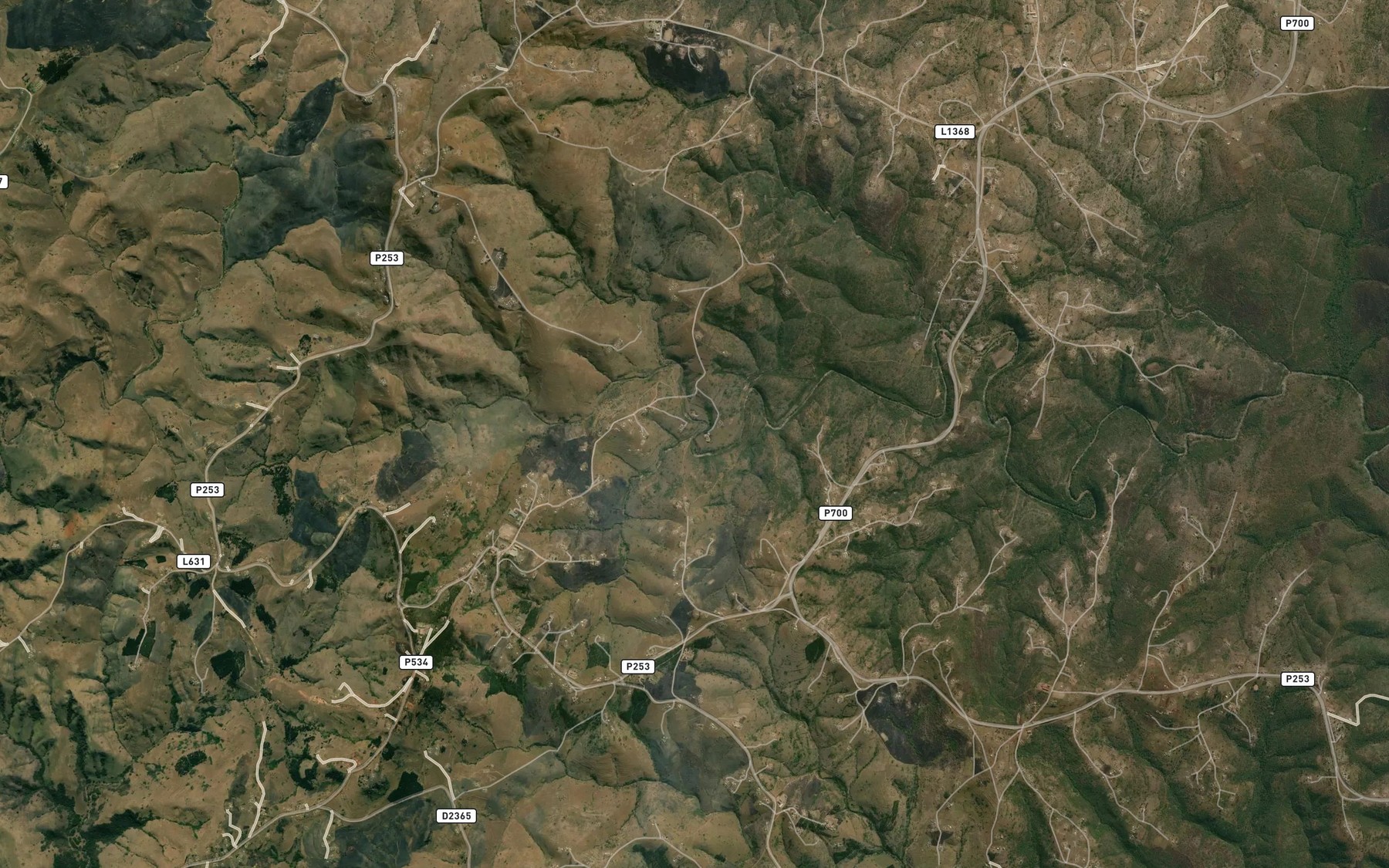 Satellite map of the Ntshenga