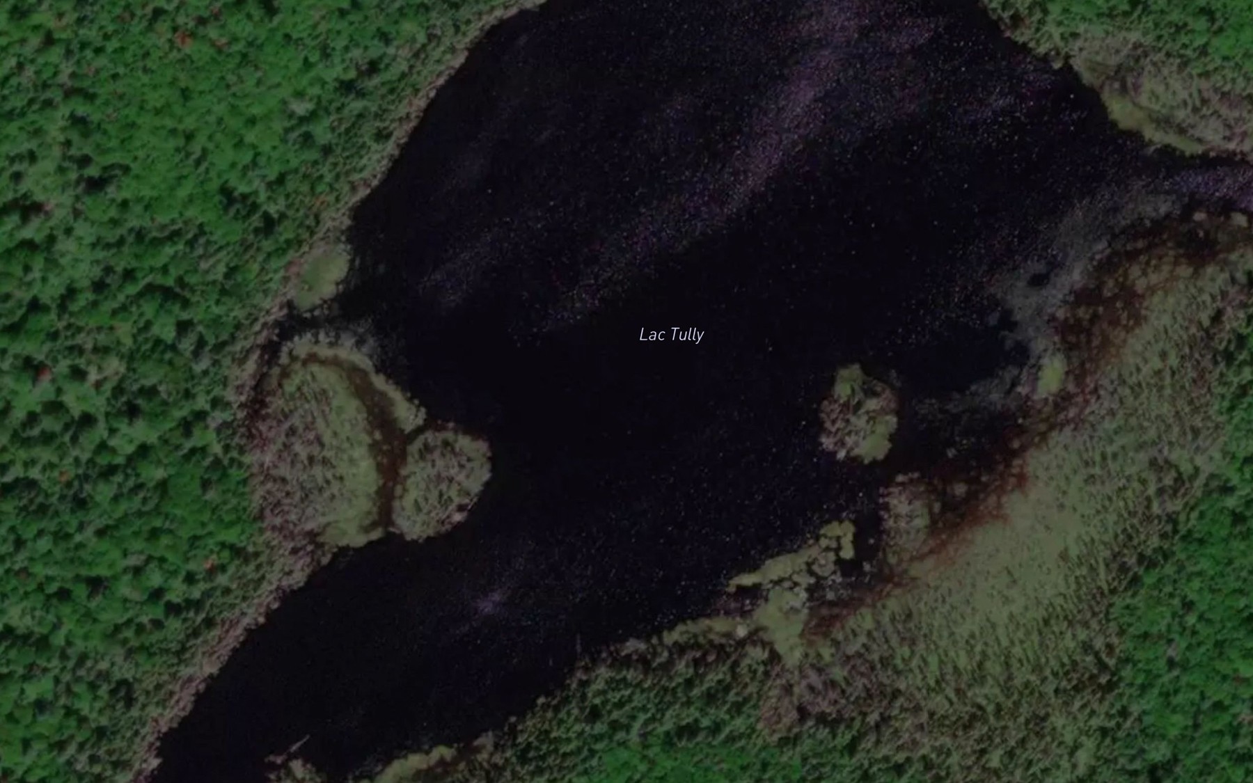 Satellite map of the Lac Tully