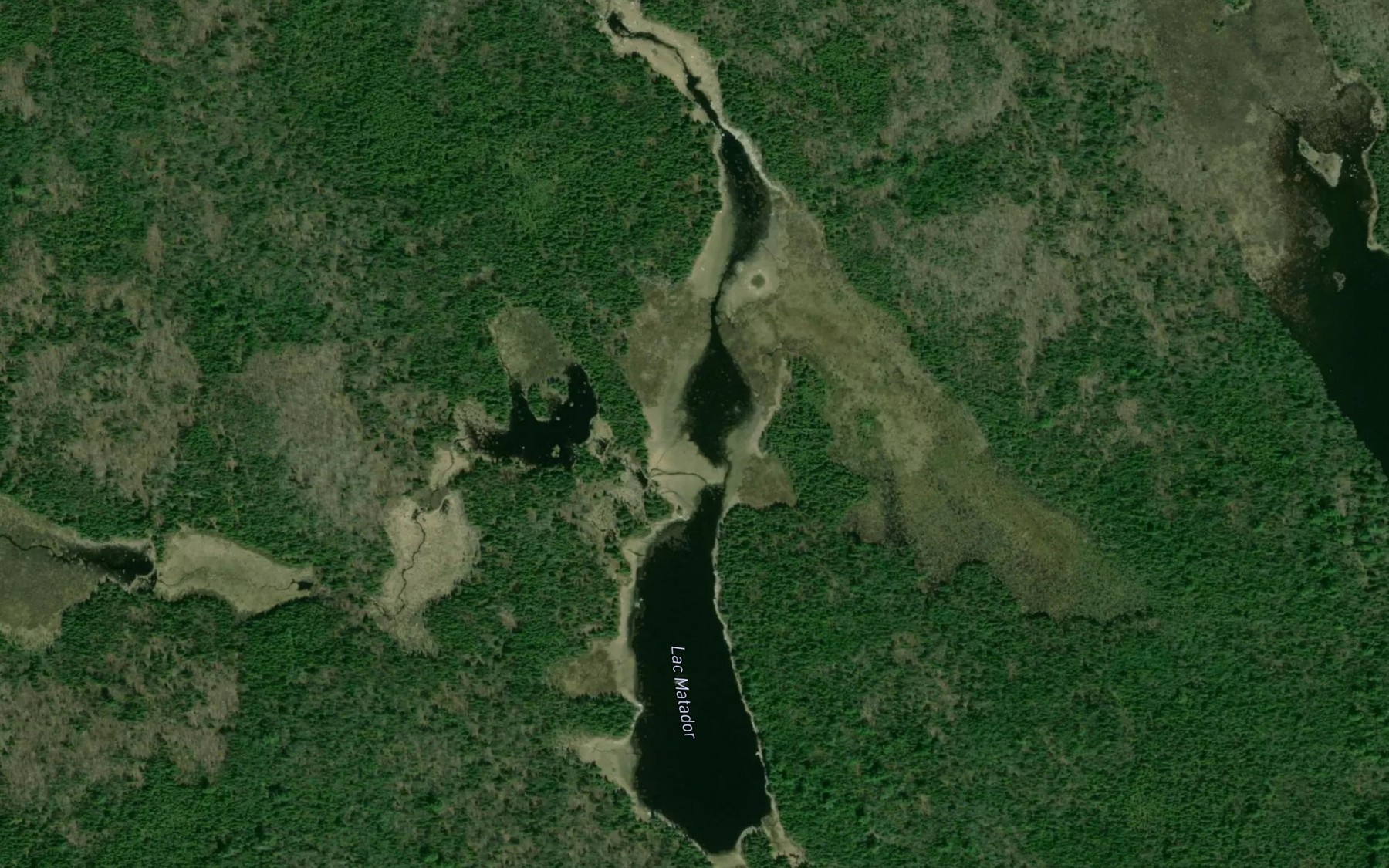 Satellite map of the Lac Matador