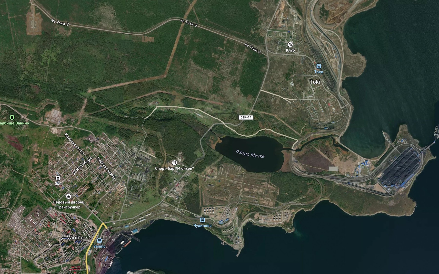 Satellite map of the Muchke