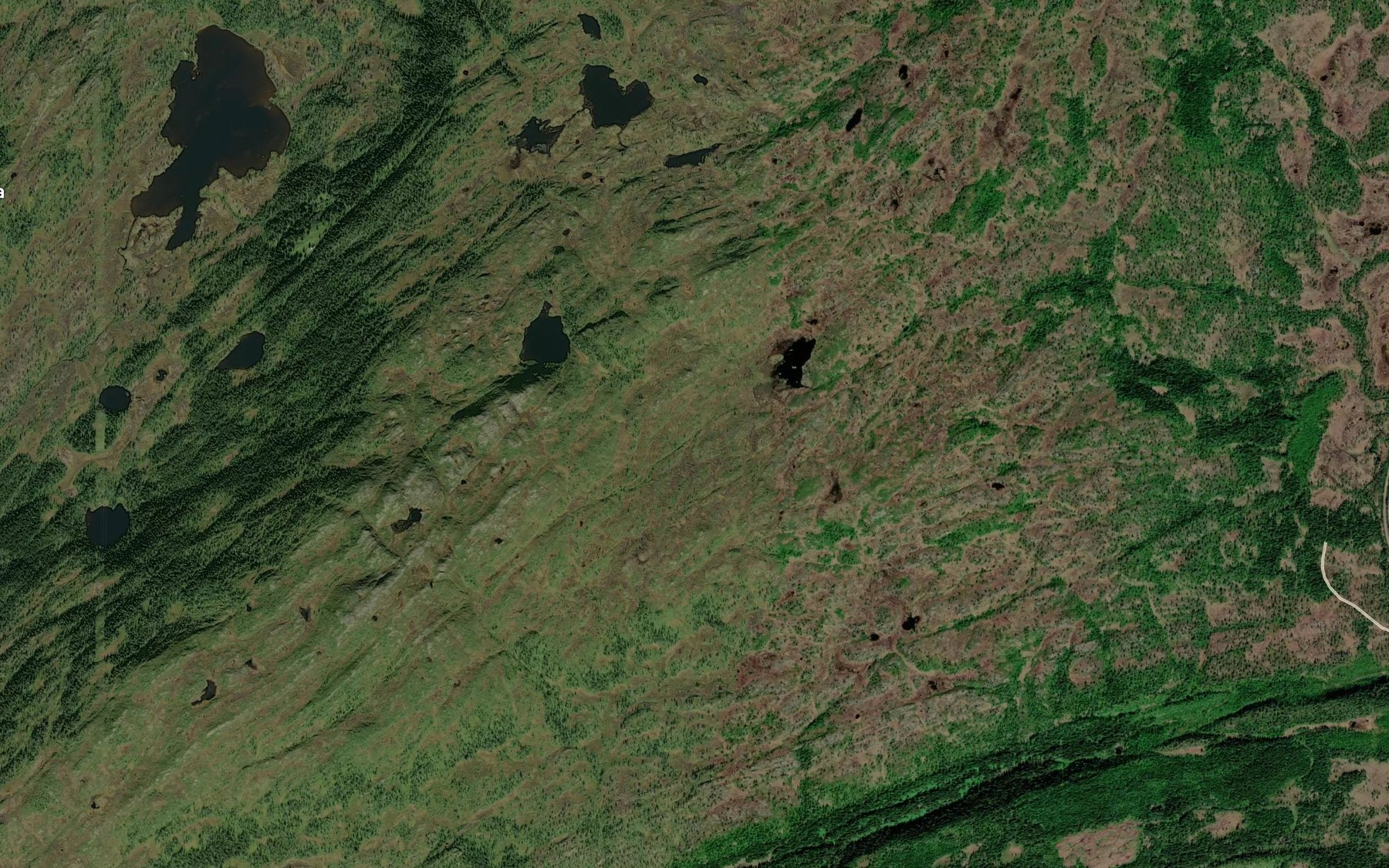 Satellite map of the Larstjonnbekken
