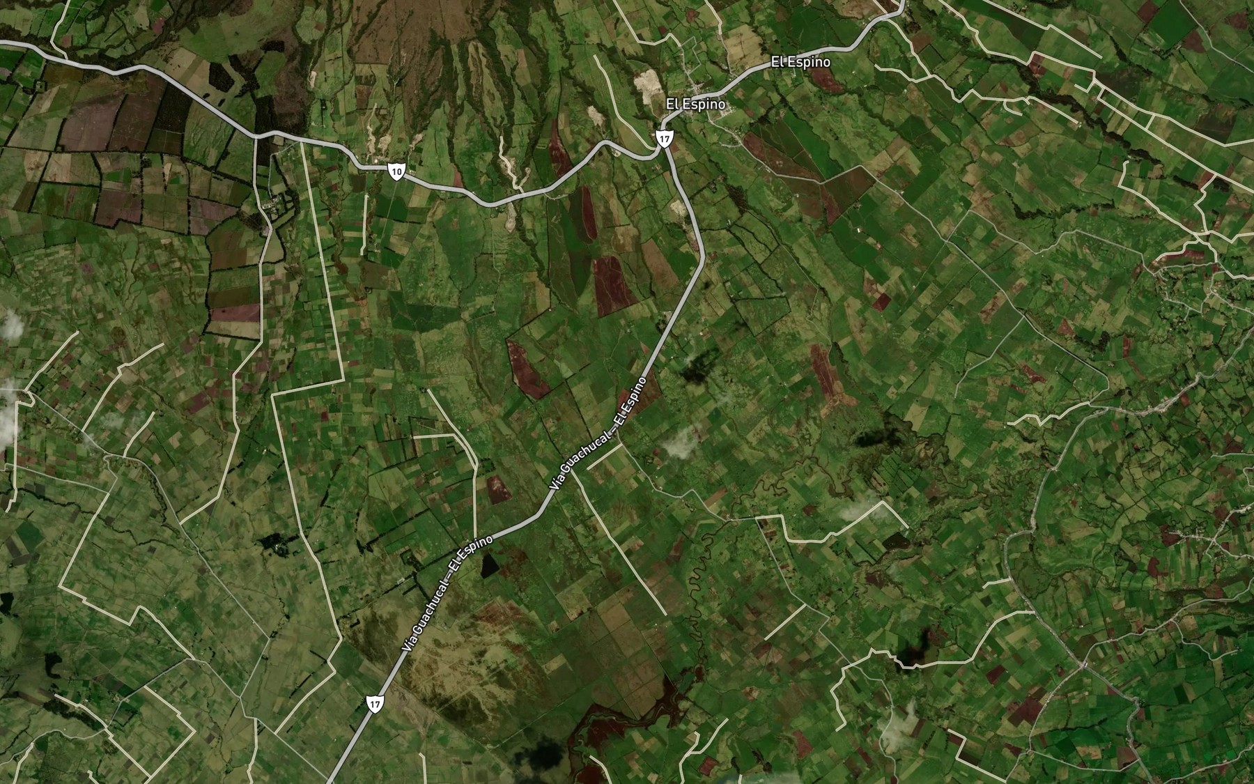 Satellite map of the Quebrada Dos Quebradas