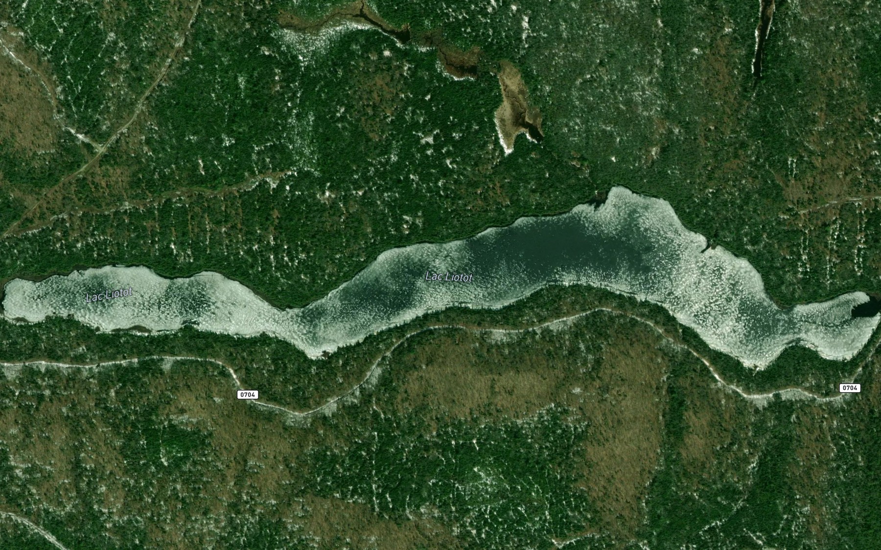 Satellite map of the Lac Liotot