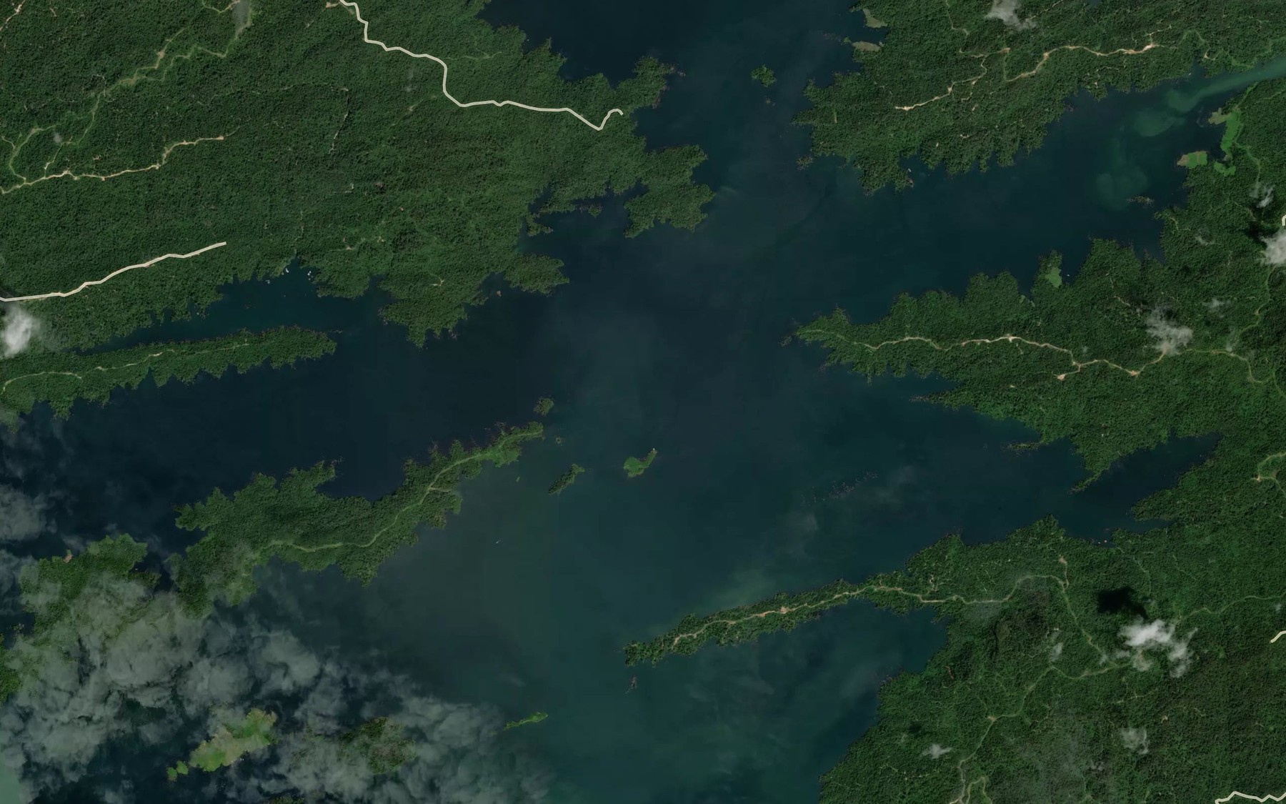 Satellite map of the Sungai Linau
