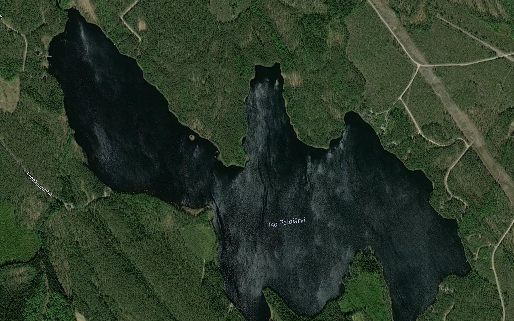 Satellite map of the Iso Palojarvi