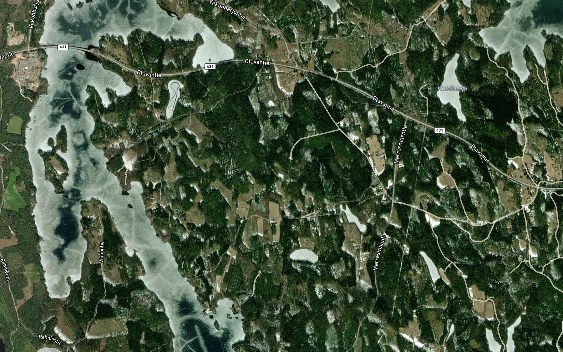 Satellite map of the Karajalampi