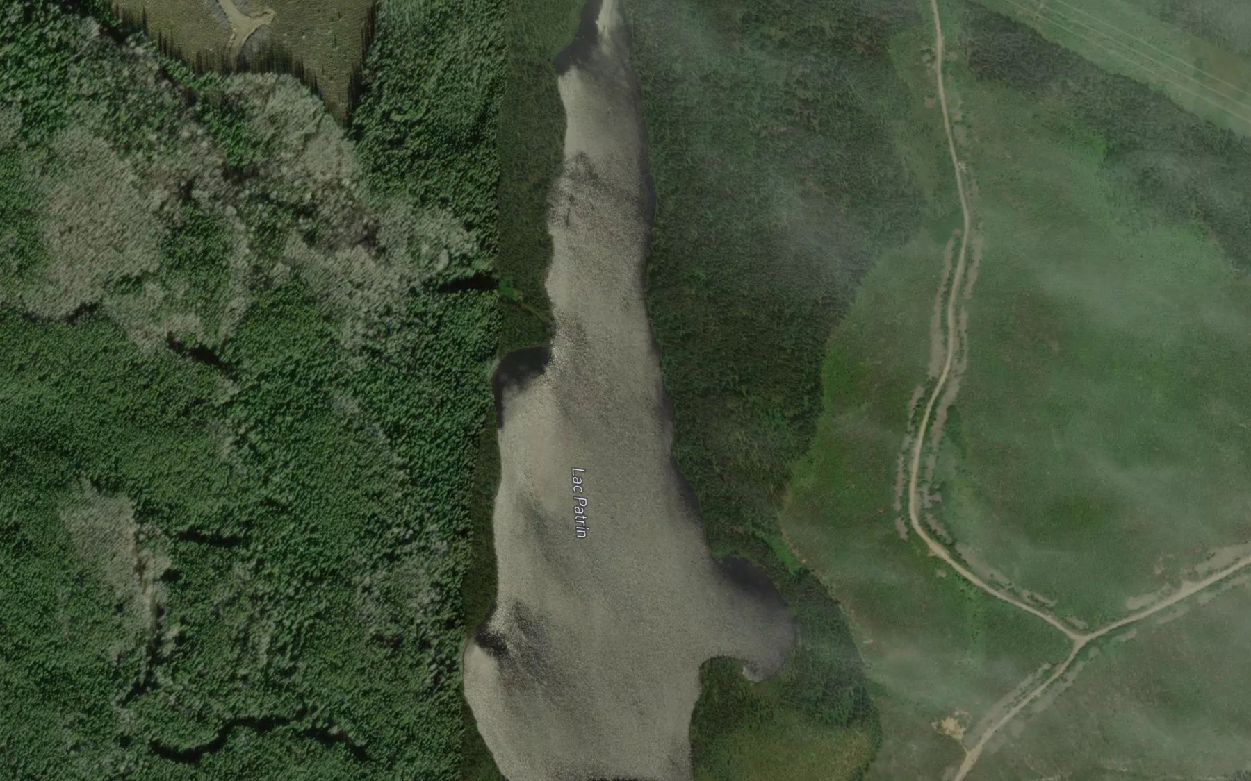 Satellite map of the Lac Patrin