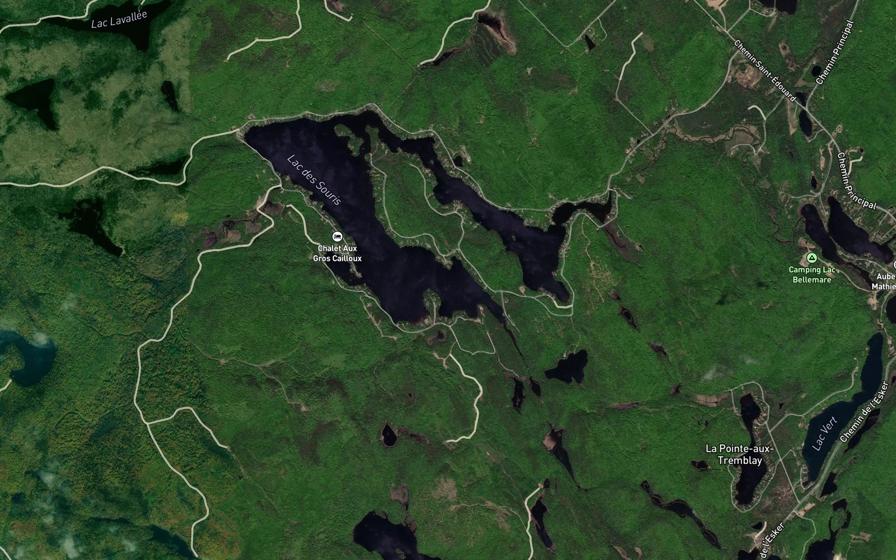 Satellite map of the Baie de la Coupe a Brizard