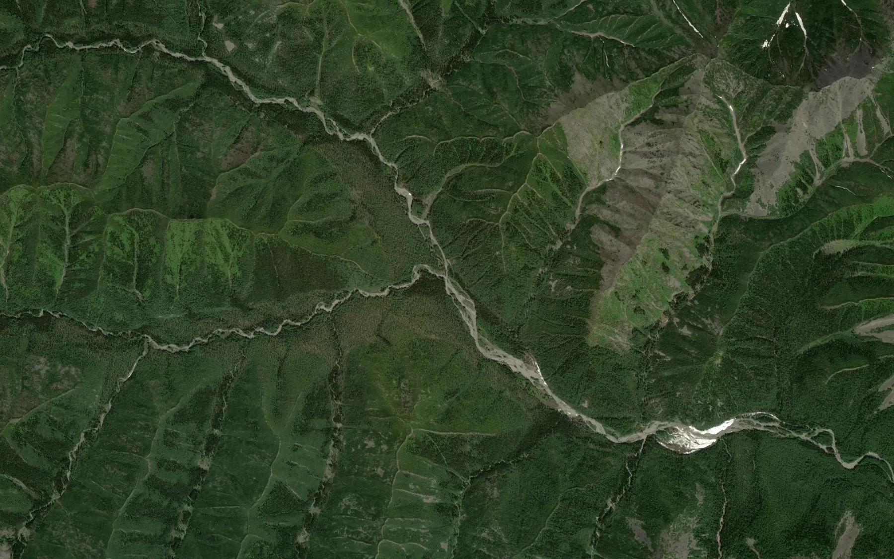 Satellite map of the Lesnaya