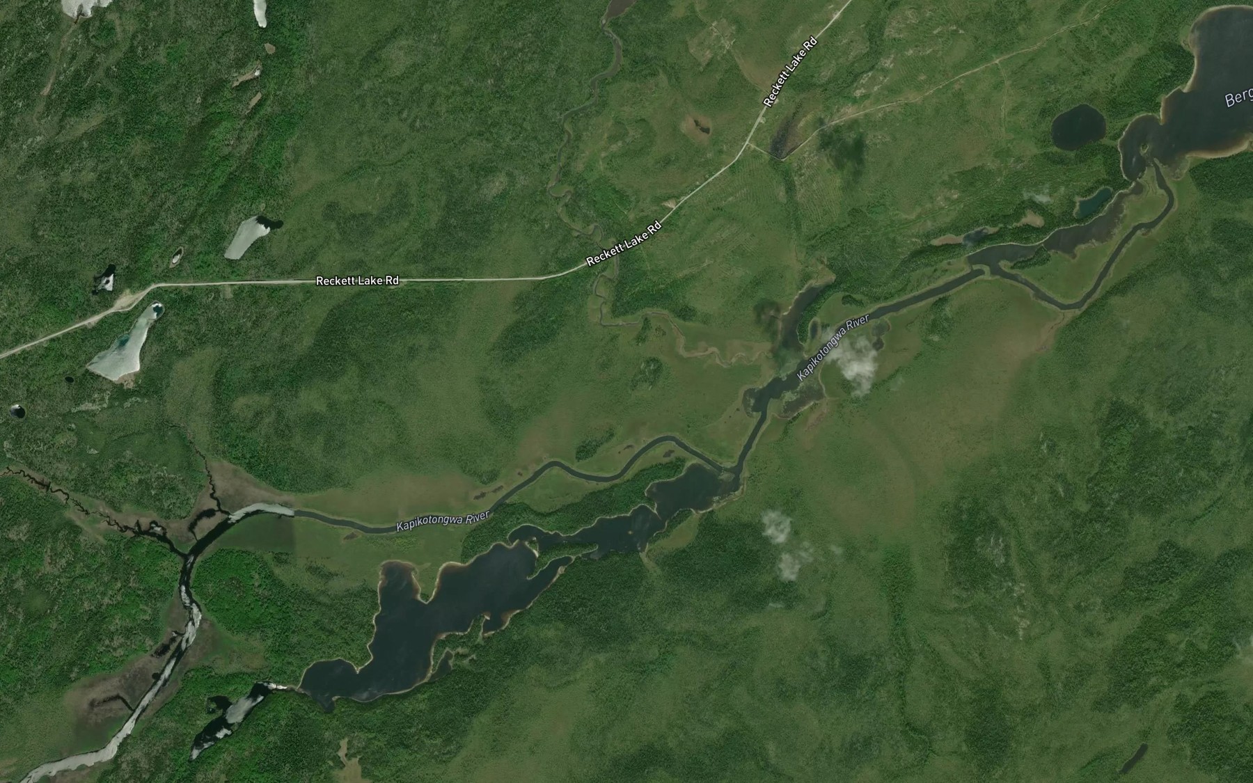Satellite map of the Makoki Creek