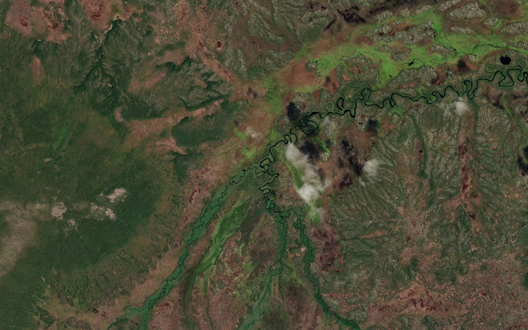 Satellite map of the Zachinok