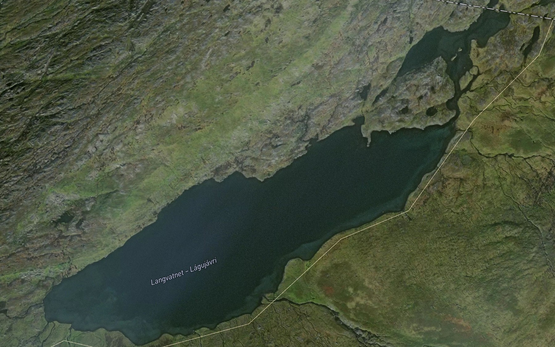 Satellite map of the Langvatnet