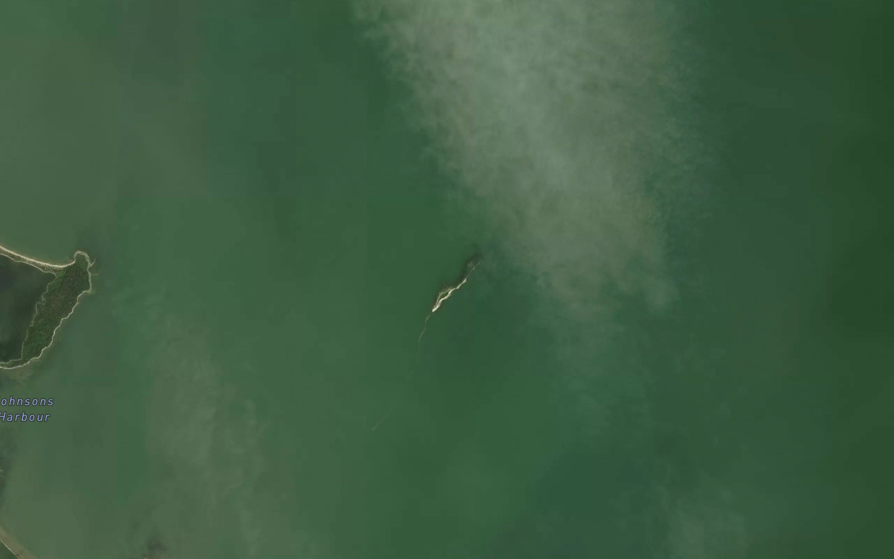 Satellite map of the Sucker Reef
