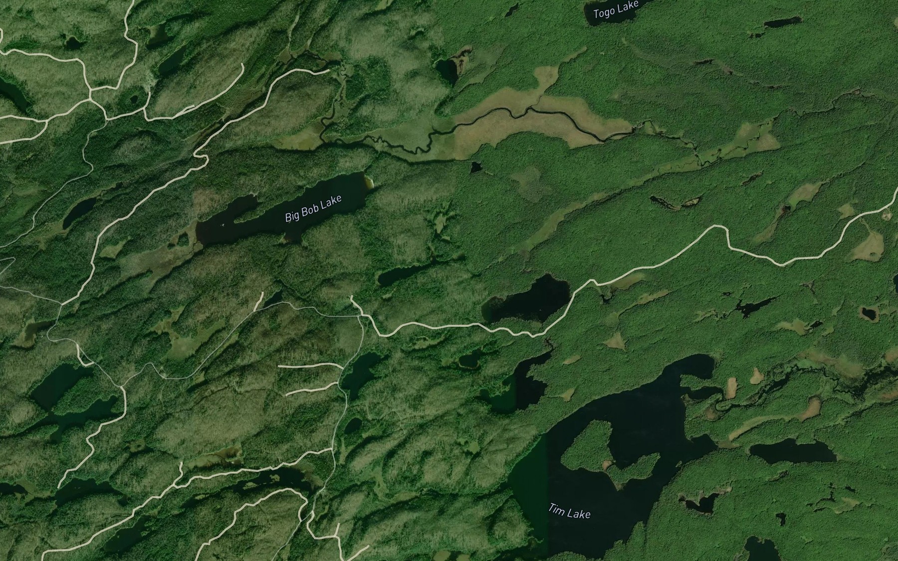 Satellite map of the West Koko Pond