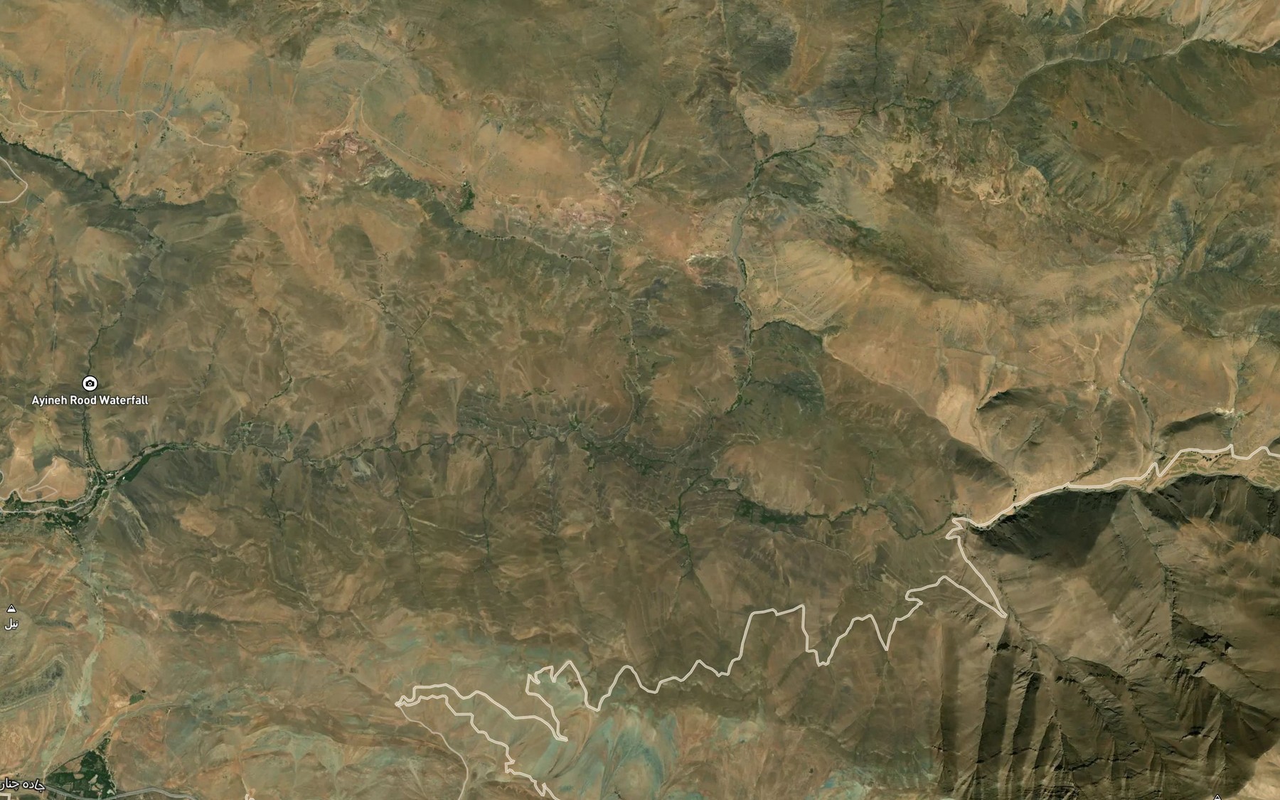 Satellite map of the Cheshemeh-ye `Aliyeh
