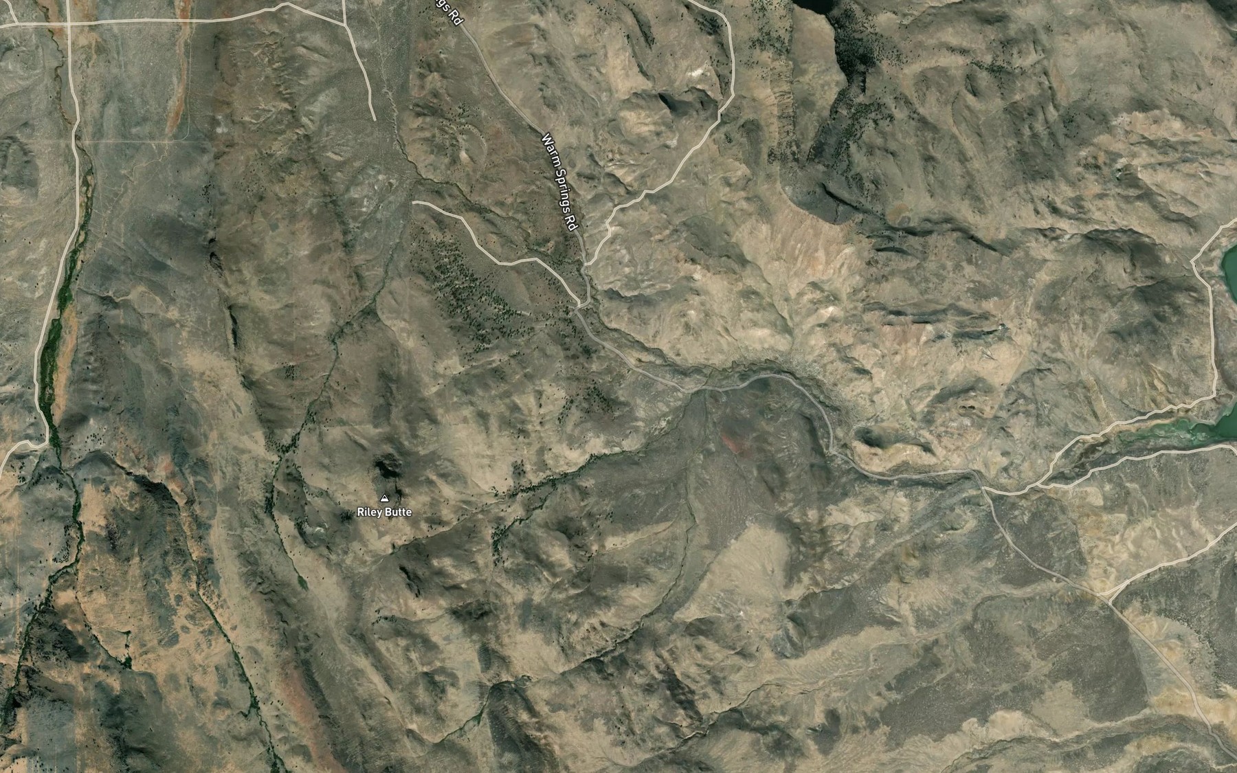 Satellite map of the Alkali Spring