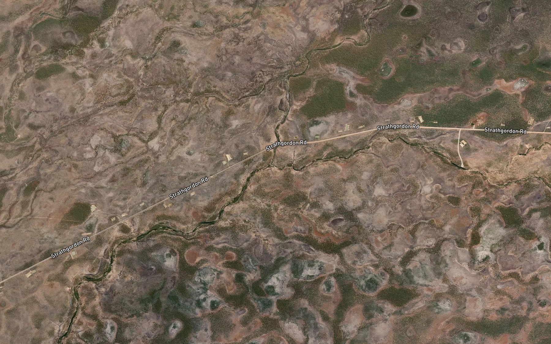 Satellite map of the Murry Creek