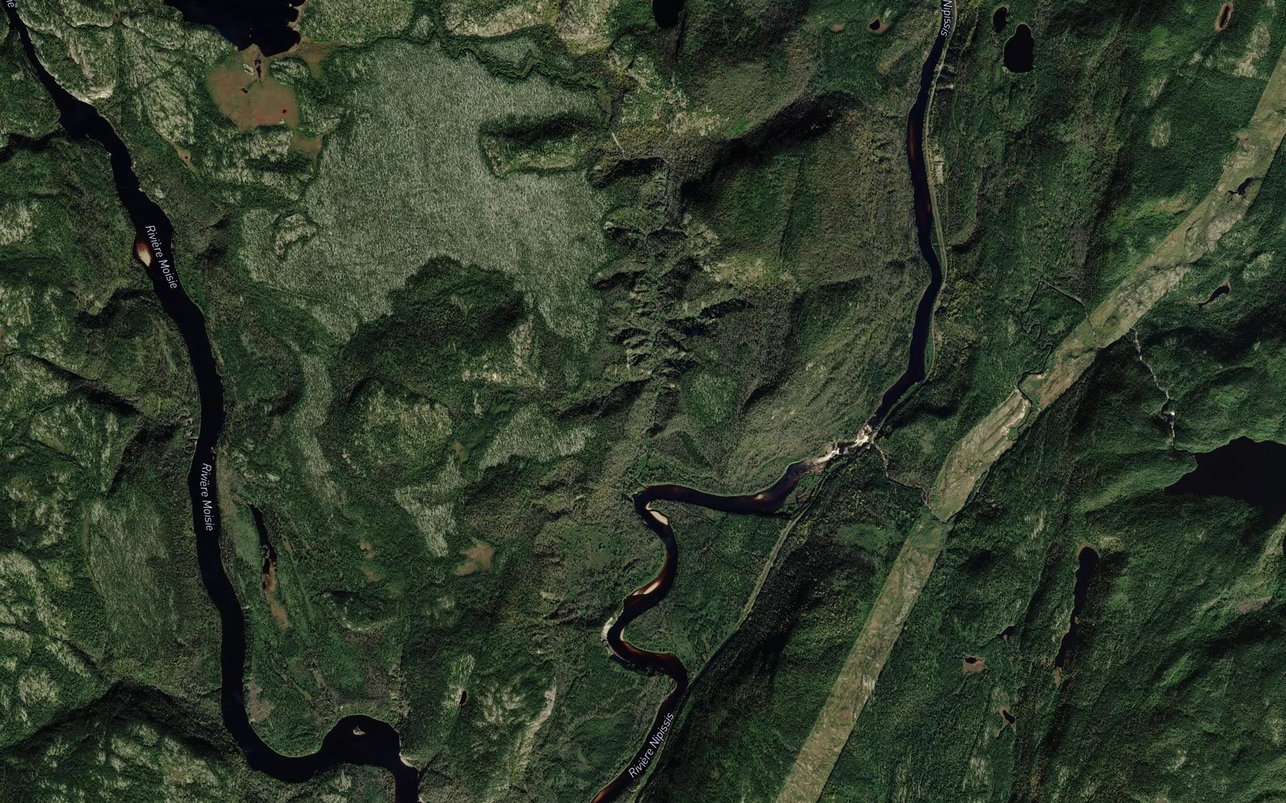 Satellite map of the La Belle Fosse