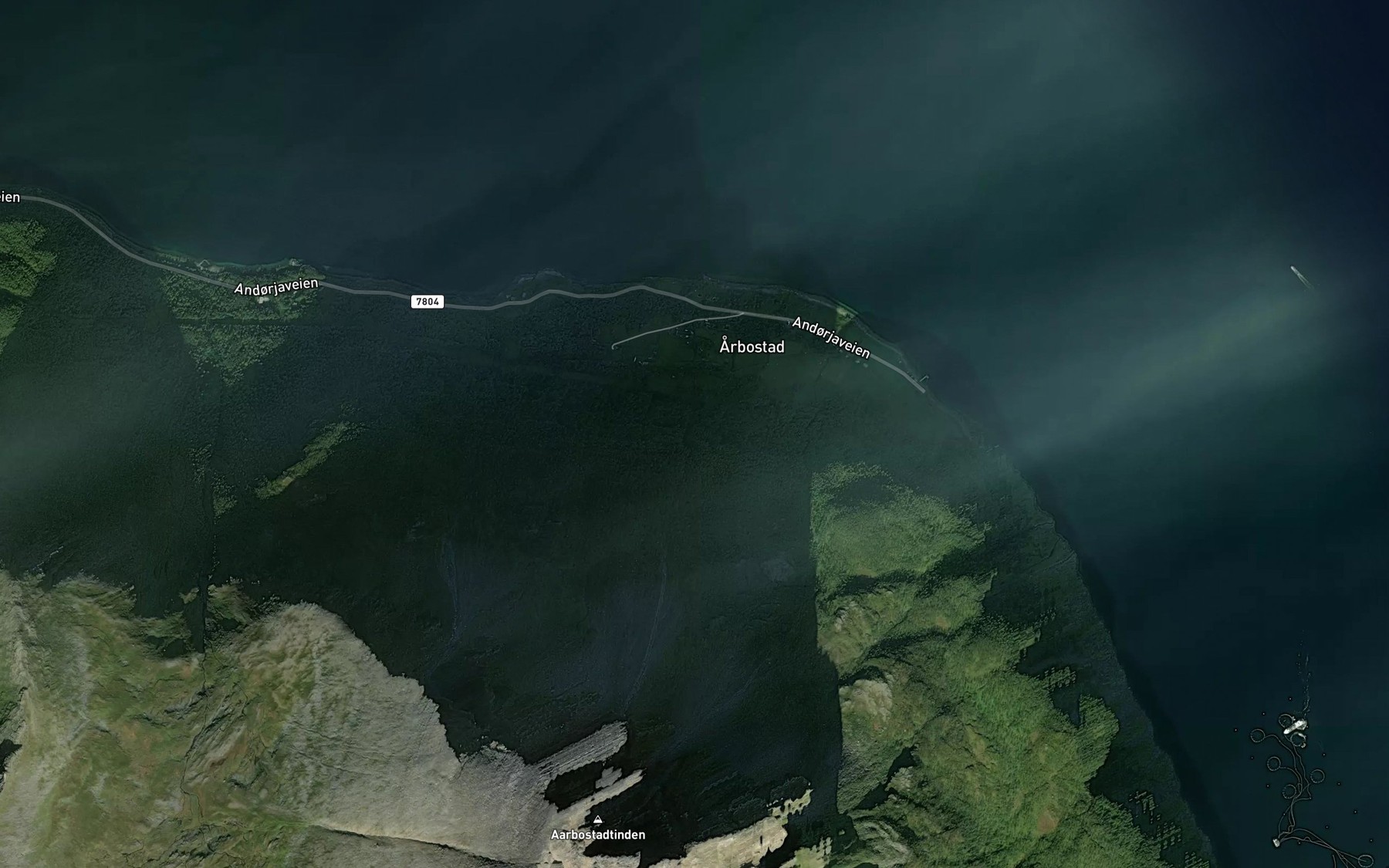 Satellite map of the Dikhammarelva