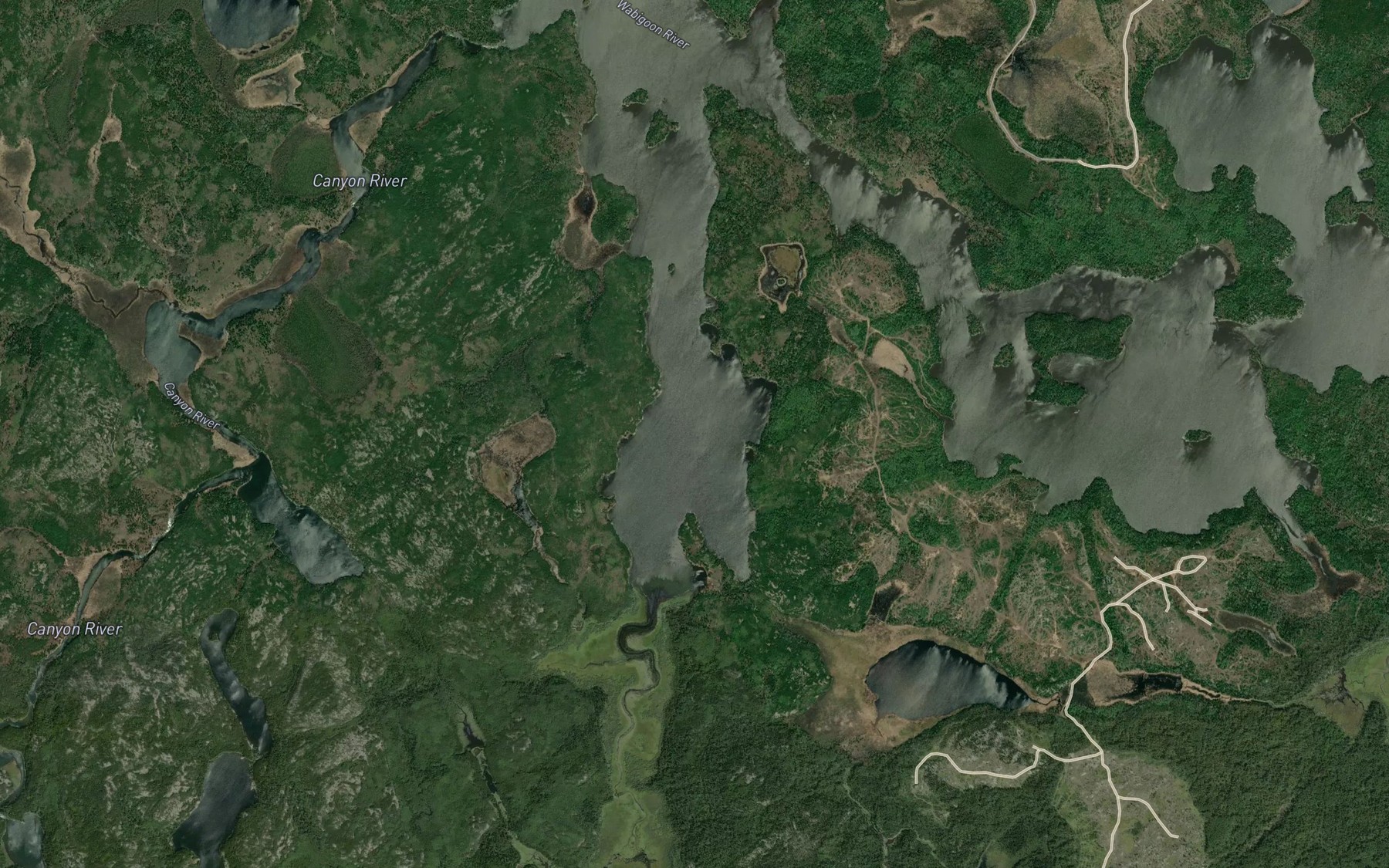 Satellite map of the McIntosh Bay
