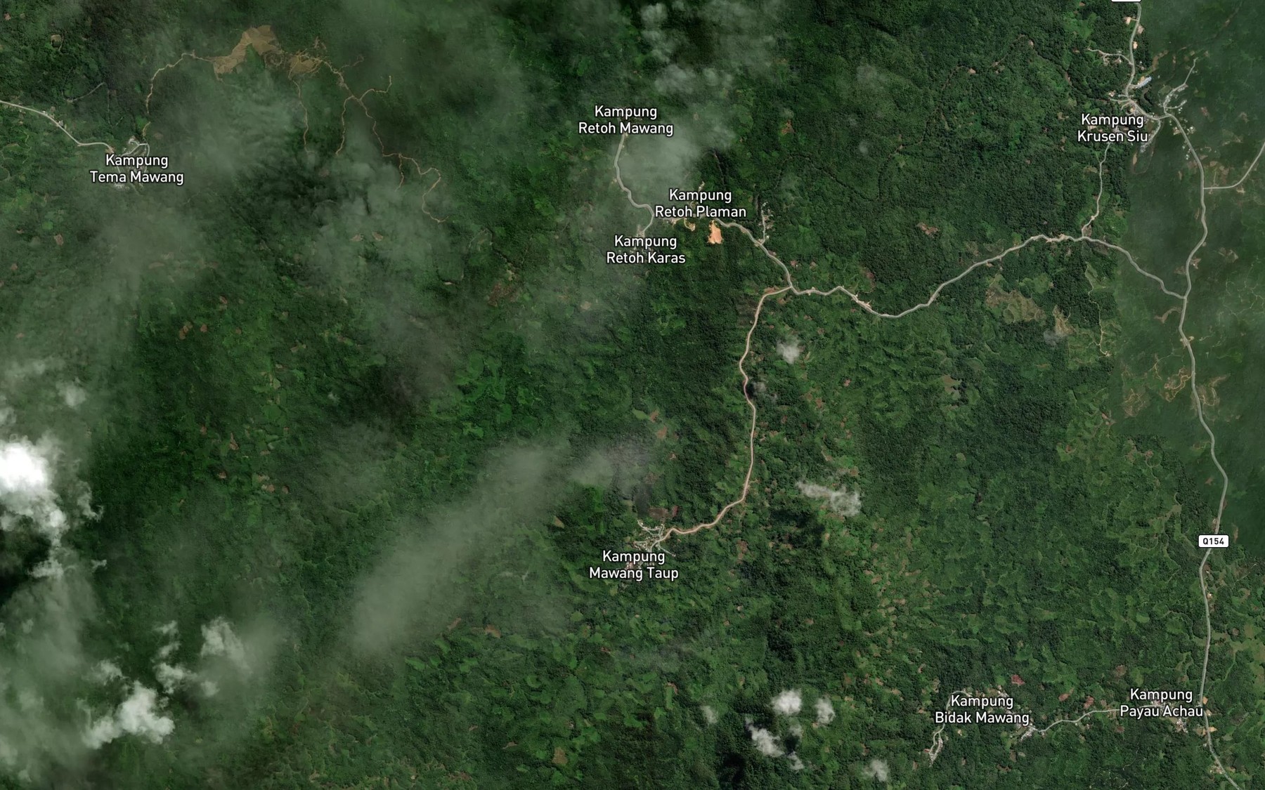 Satellite map of the Sungai Penayu